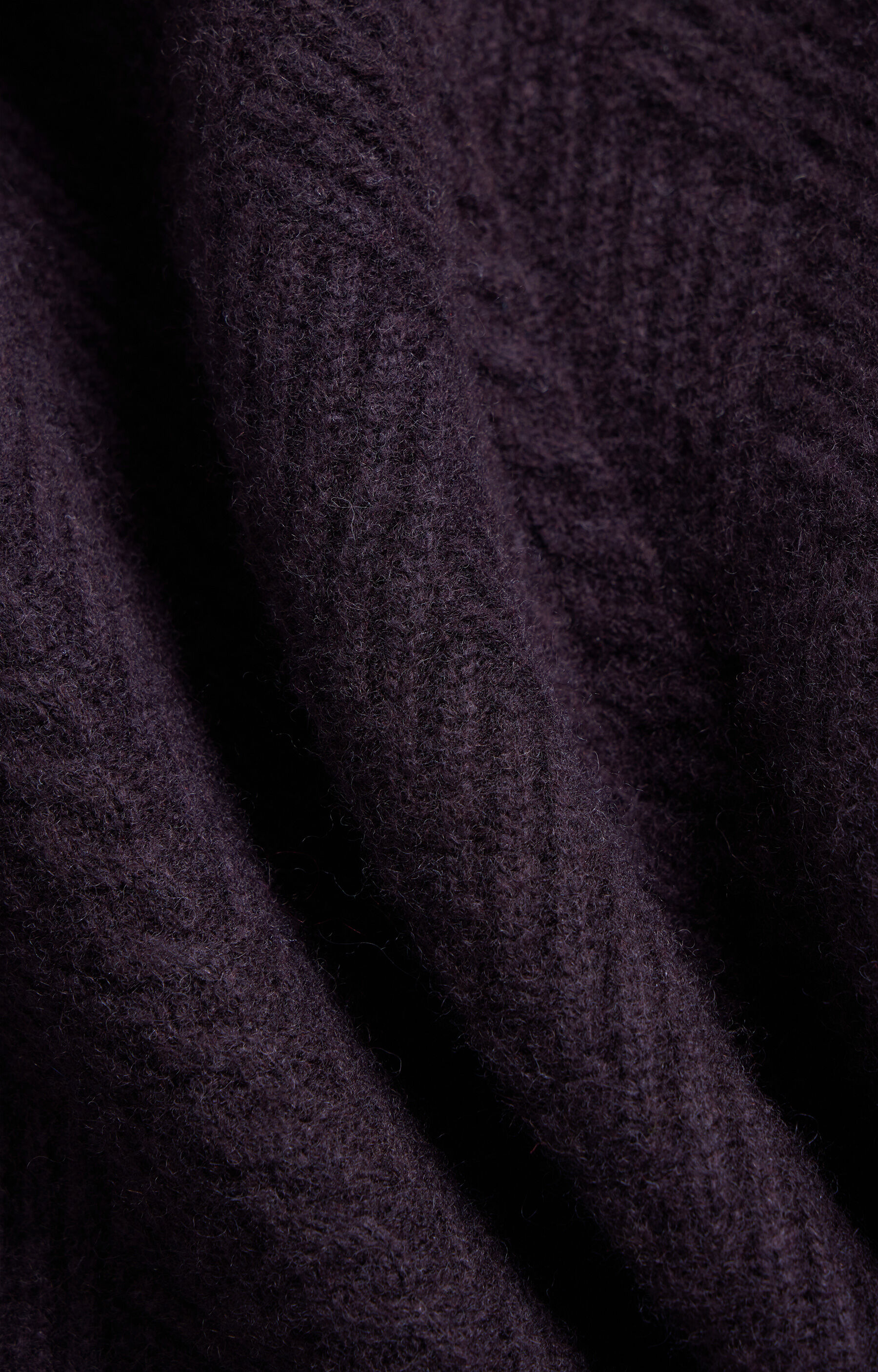 Brązowy sweter z wełny merino - 5