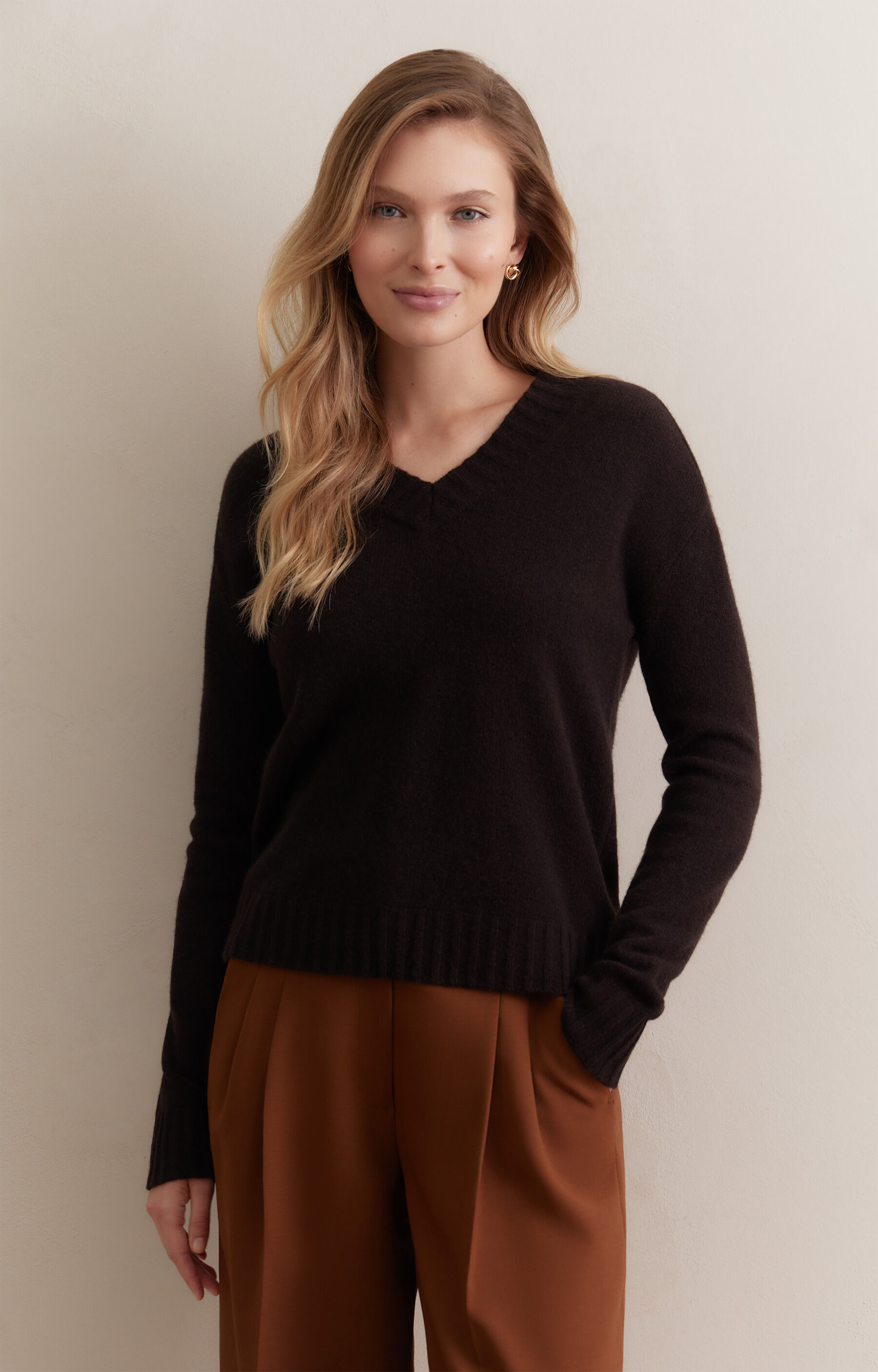 Sweter v-neck