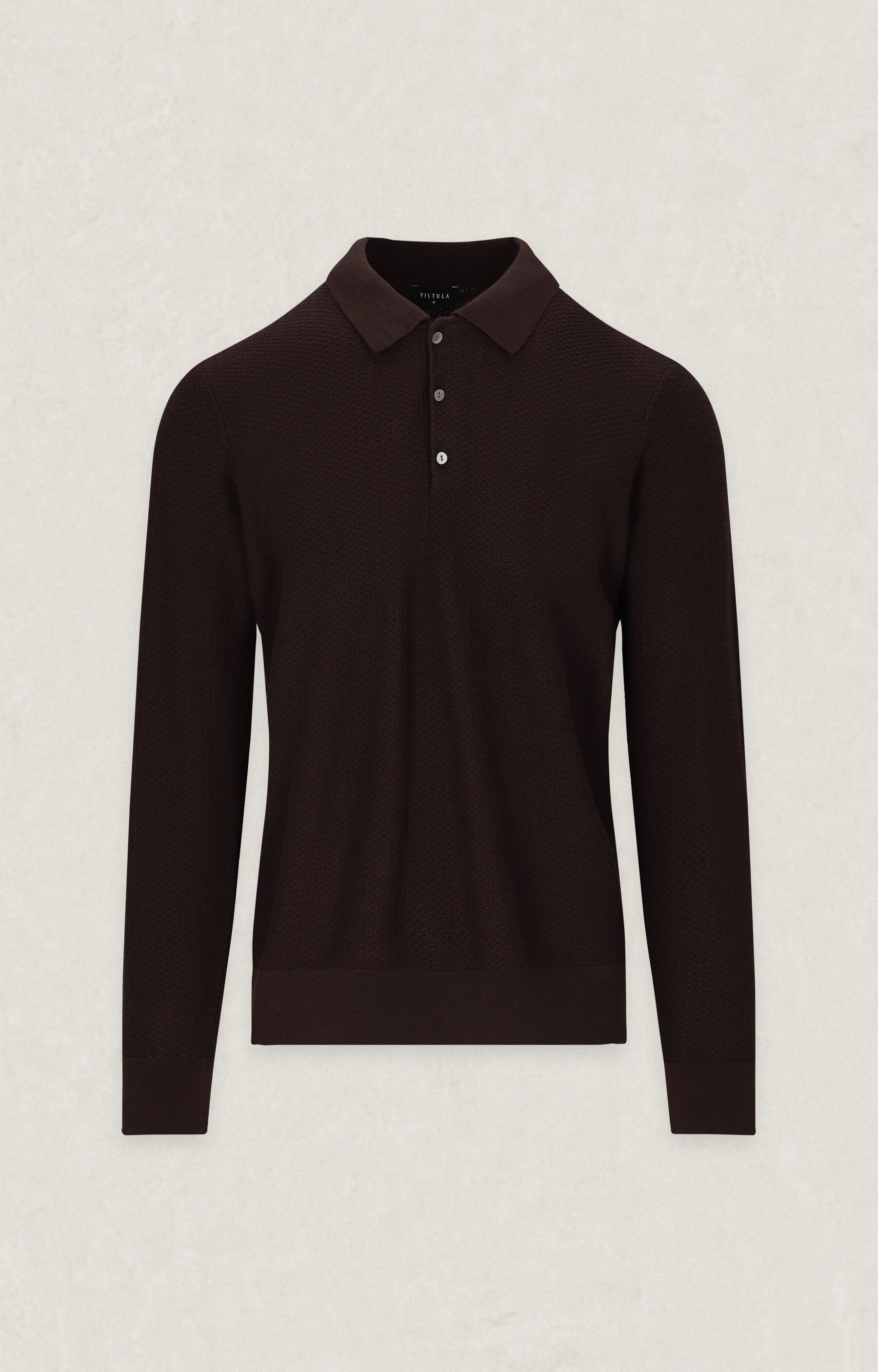 Bawełniany sweter polo - 2