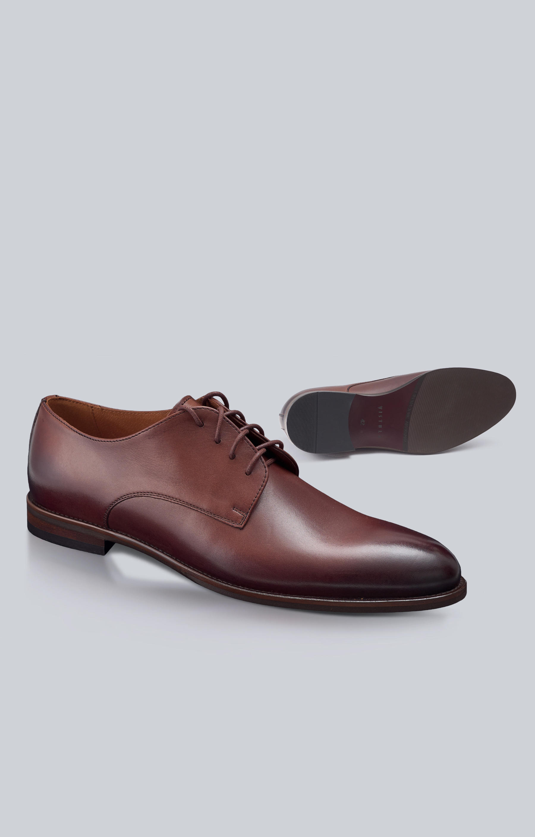 Skórzane buty typu derby, klasyczne do garnituru - 2