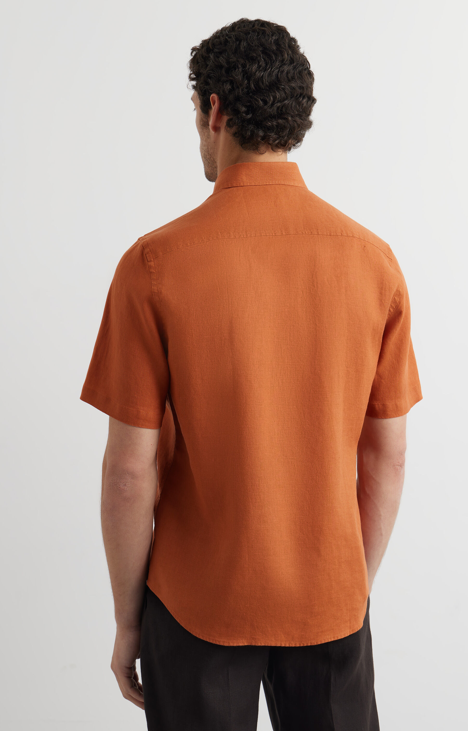 Lniana koszula regular - 4