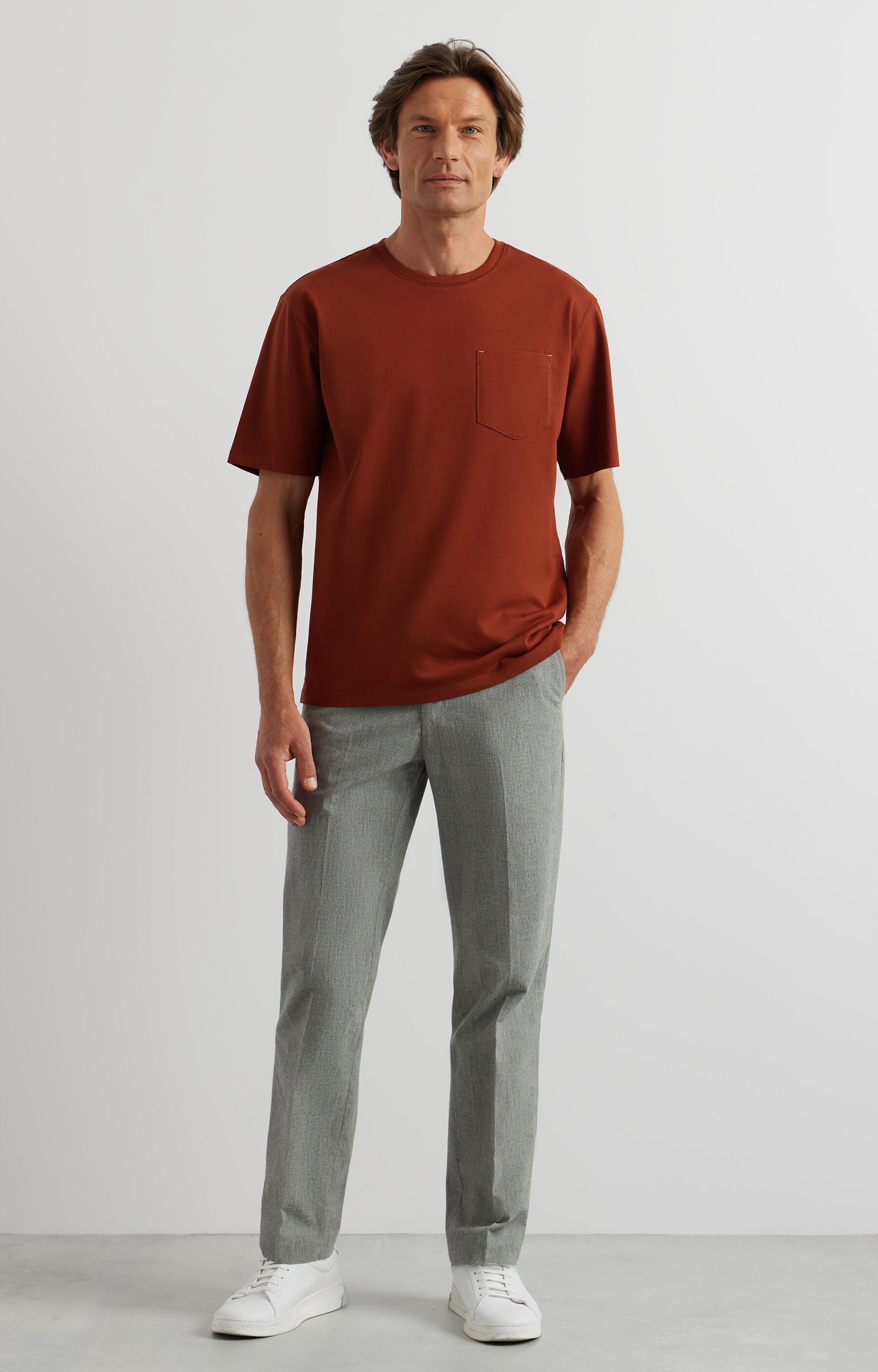 Gładki t-shirt - 4