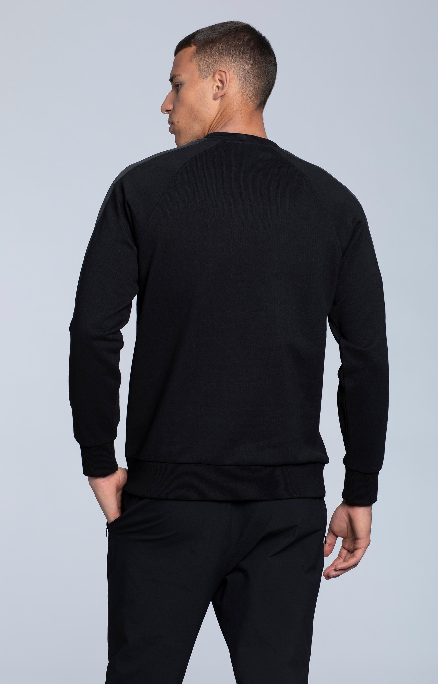 Sportowa bluza z bawełny pima z logo - 3