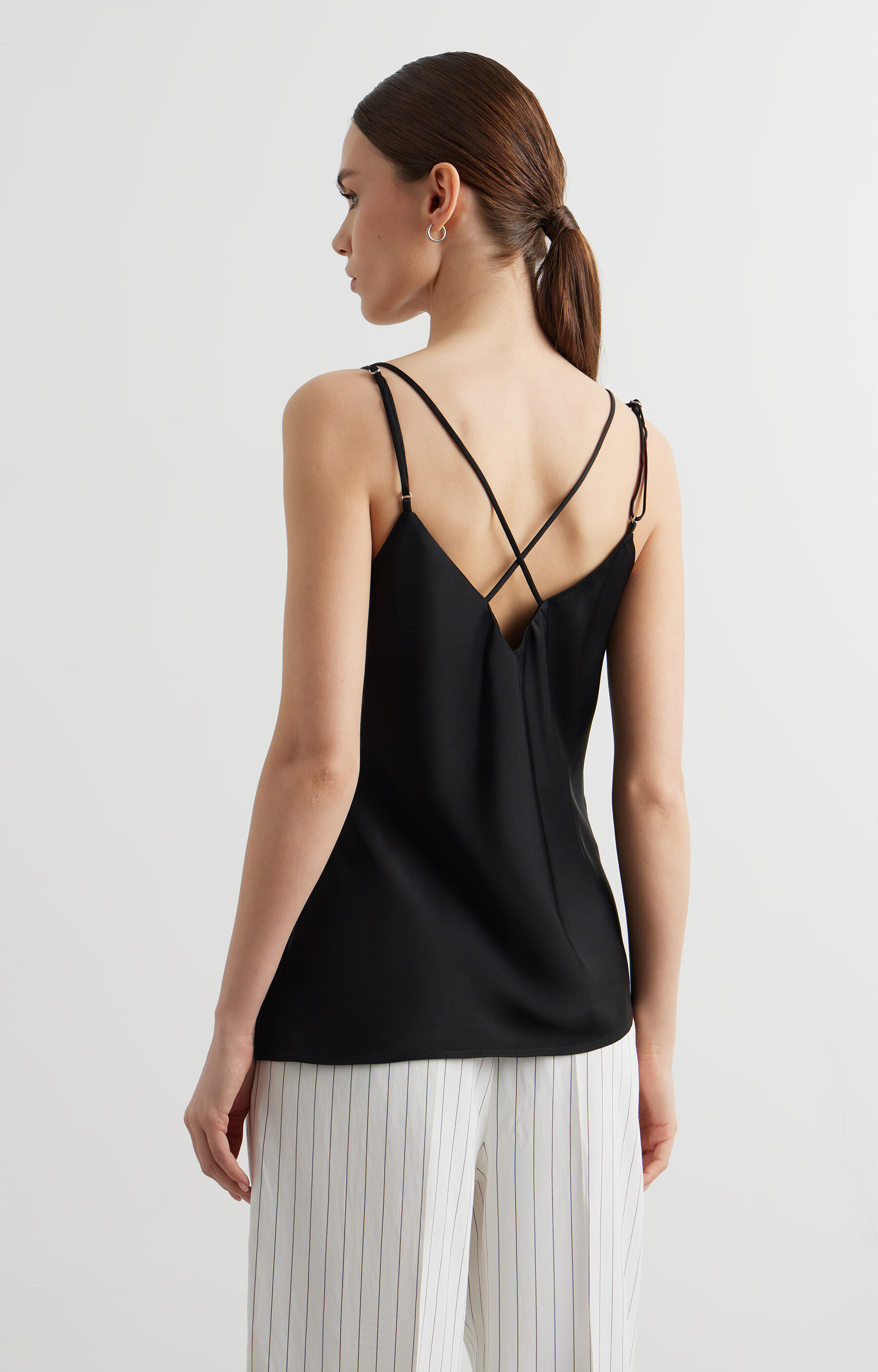 Bluzka slim na ramiączkach - 2