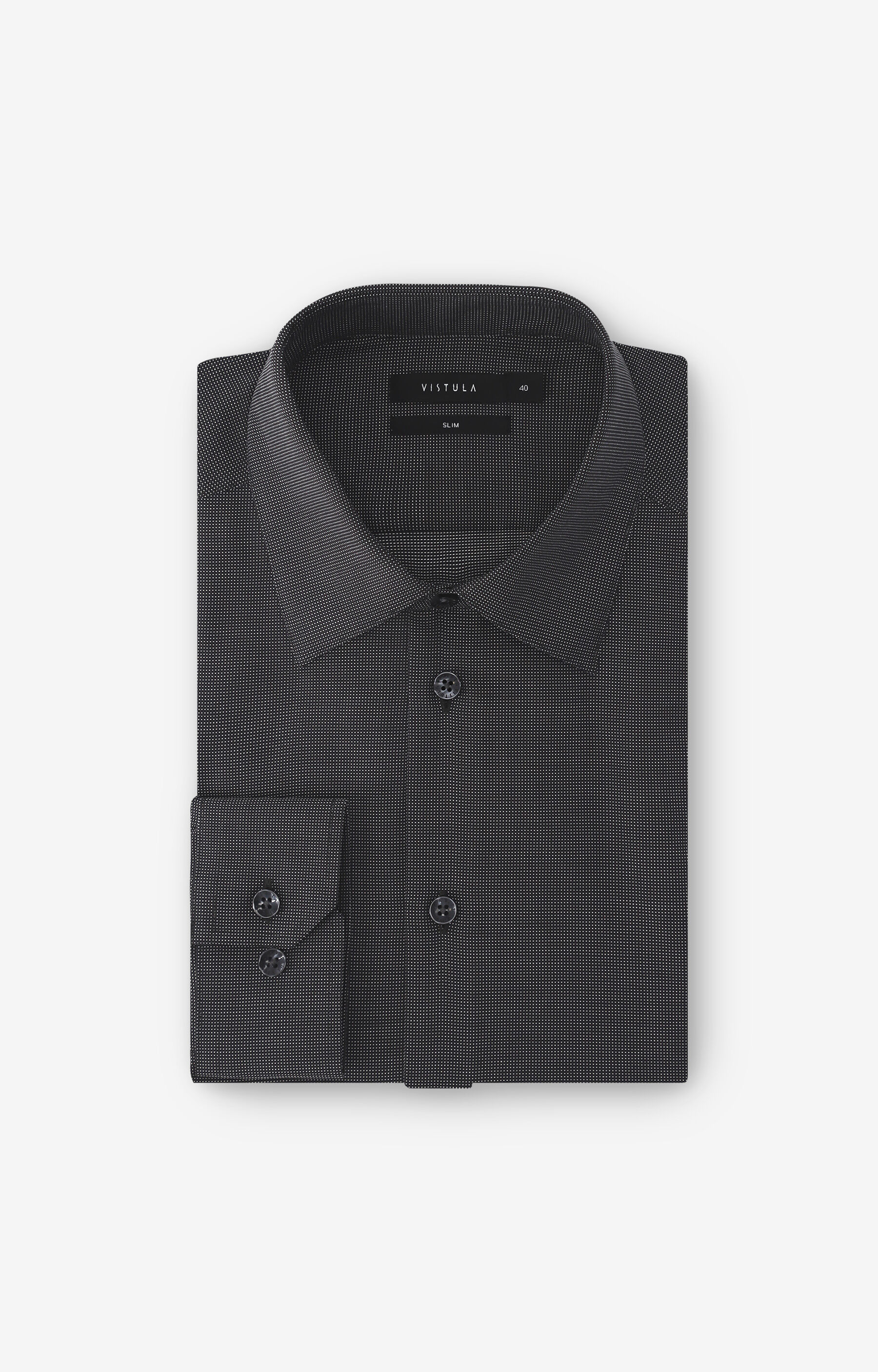 Koszula slim w mikrowzór - 2