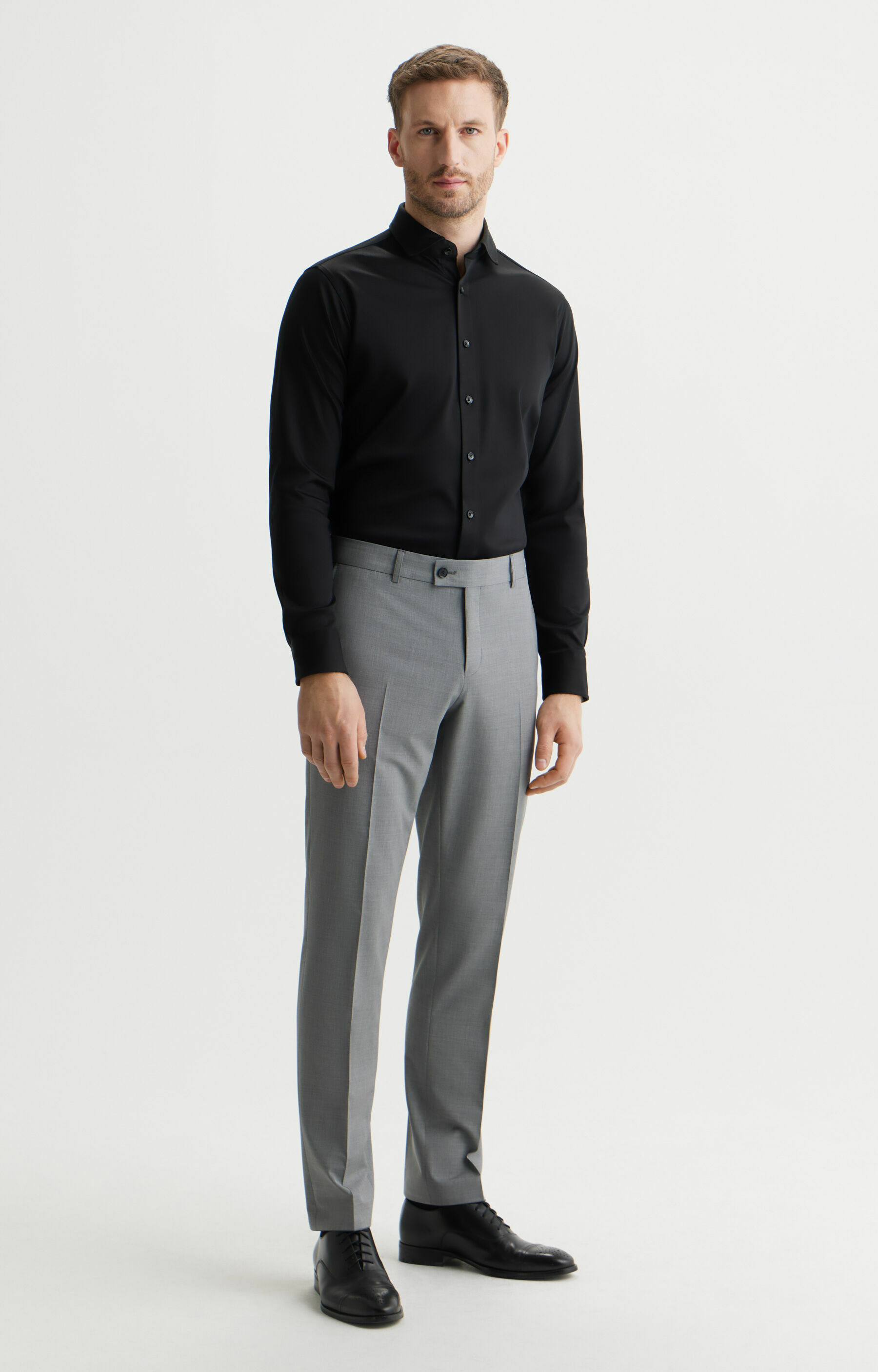 Dzianinowa koszula slim - 5