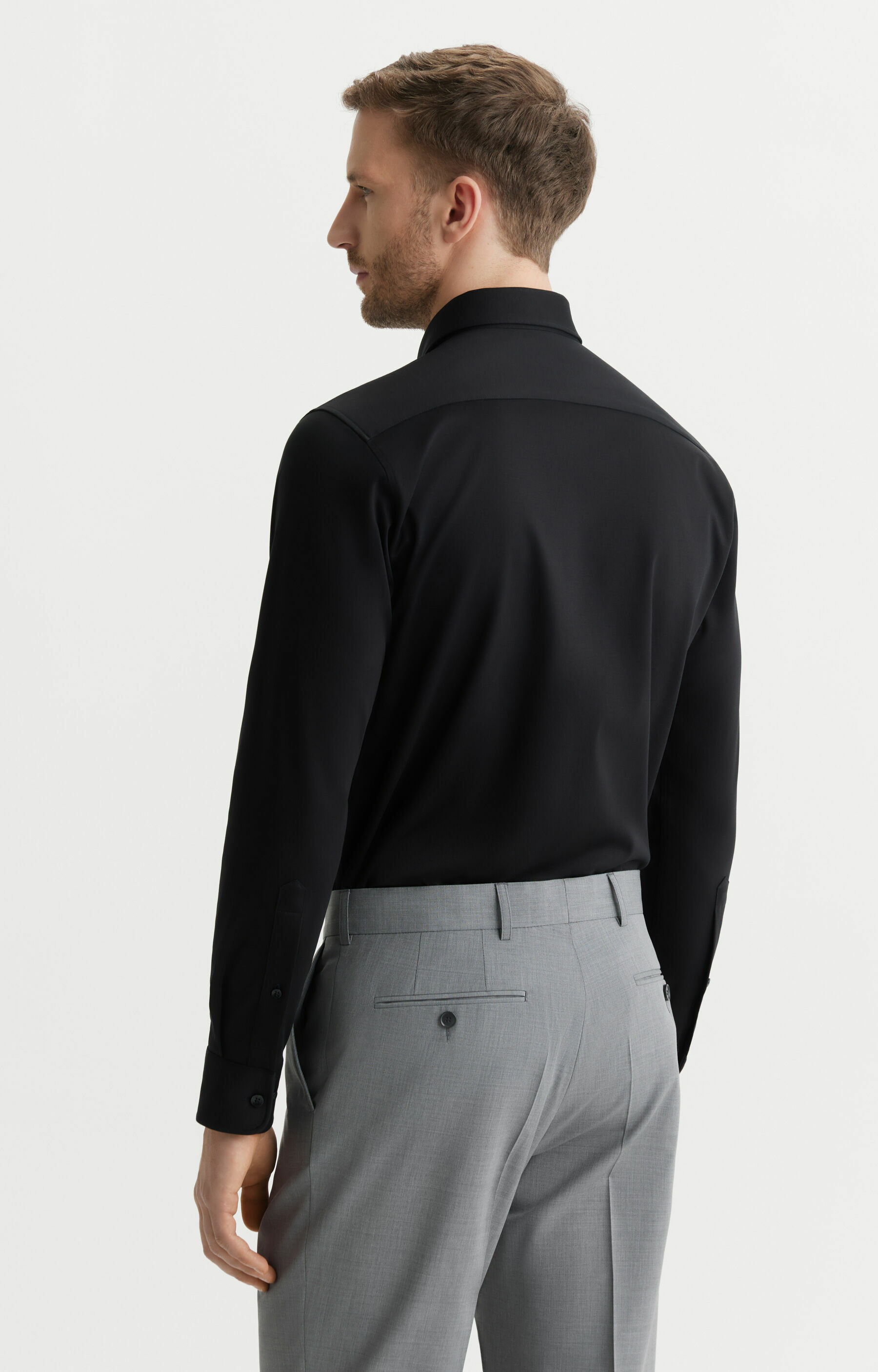 Dzianinowa koszula slim - 4