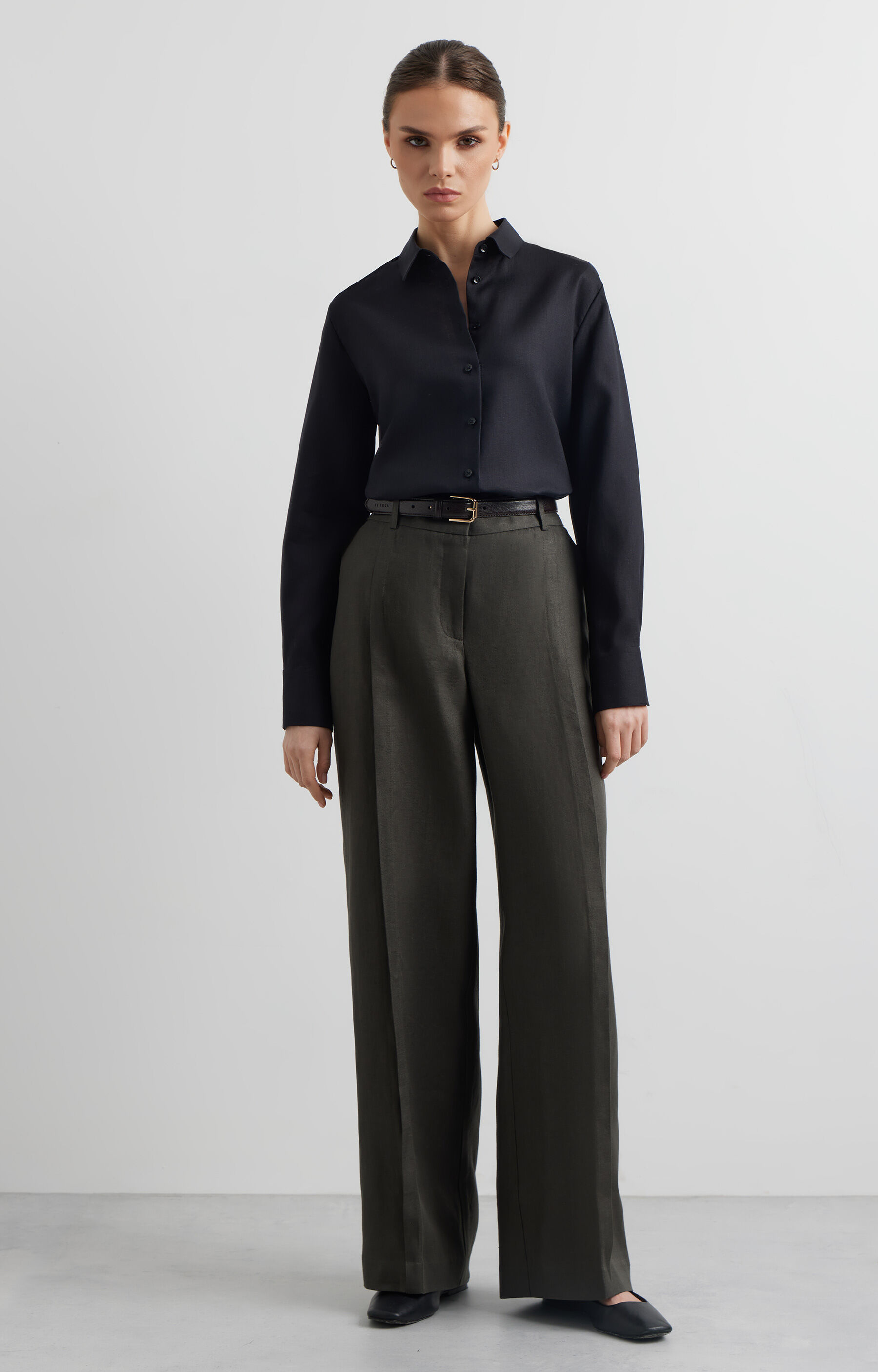 Lniana koszula slim - 3