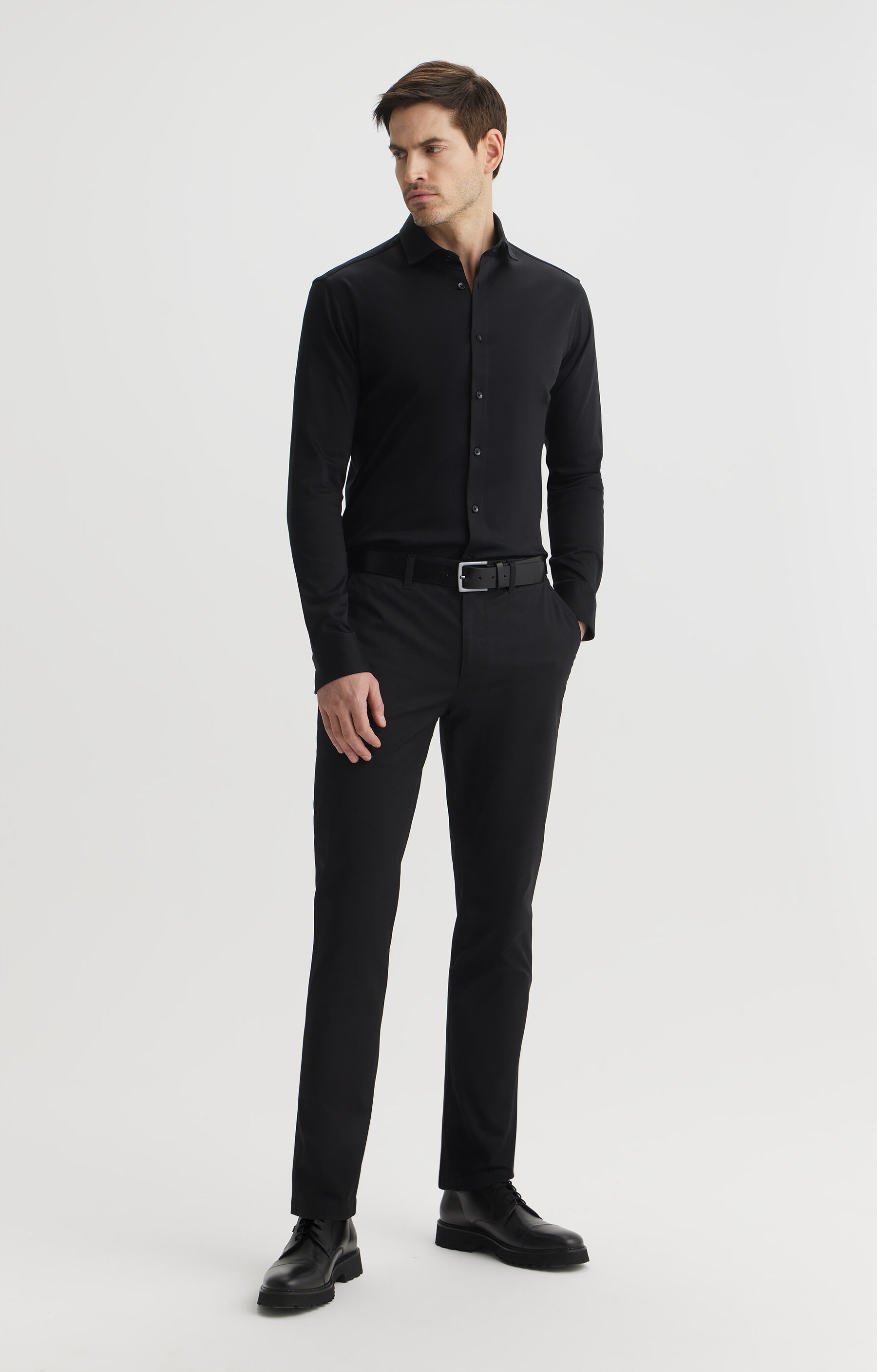 Koszula slim fit z dzianiny - 6