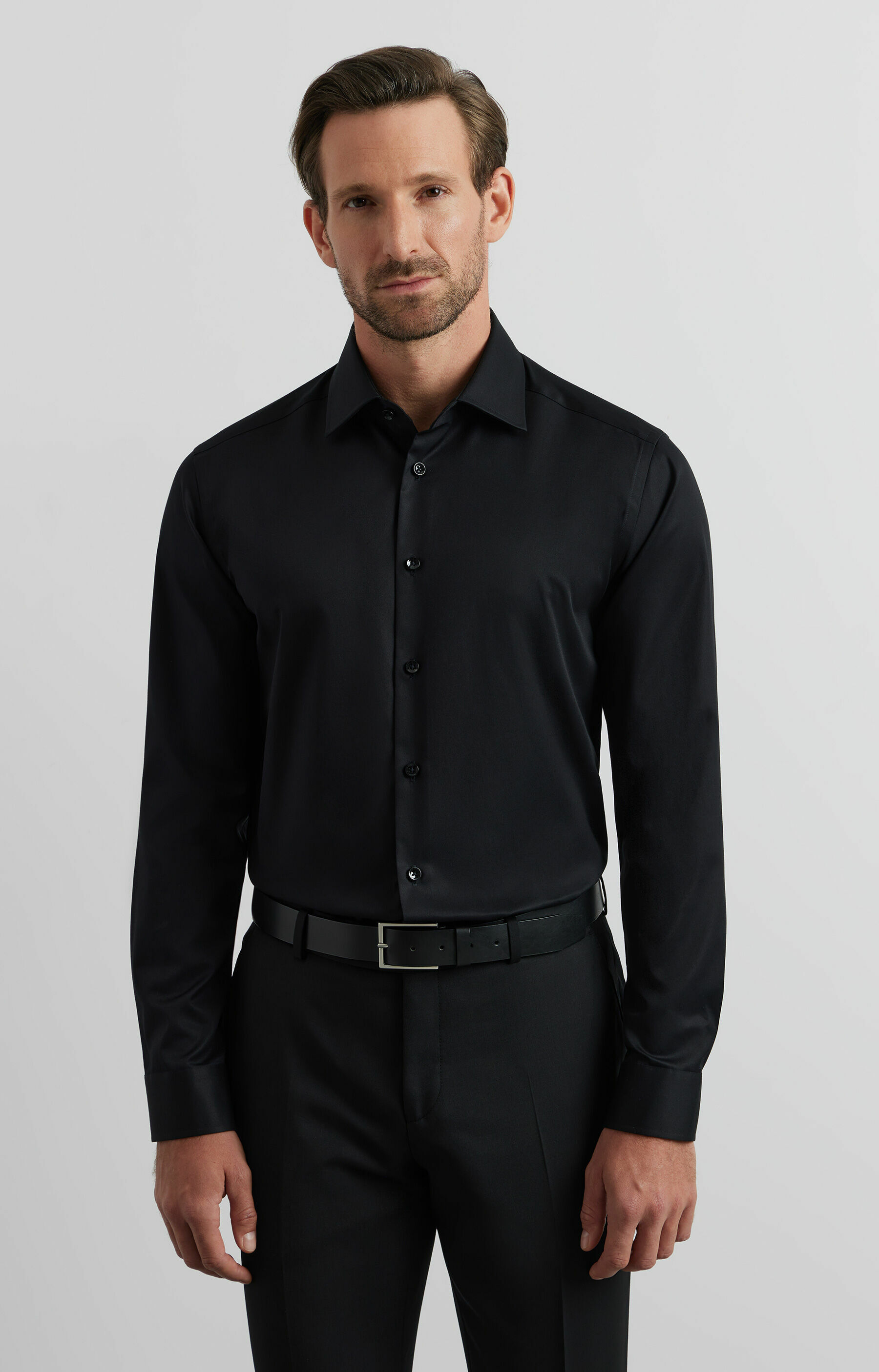 Koszula slim fit z bawełny Two Ply