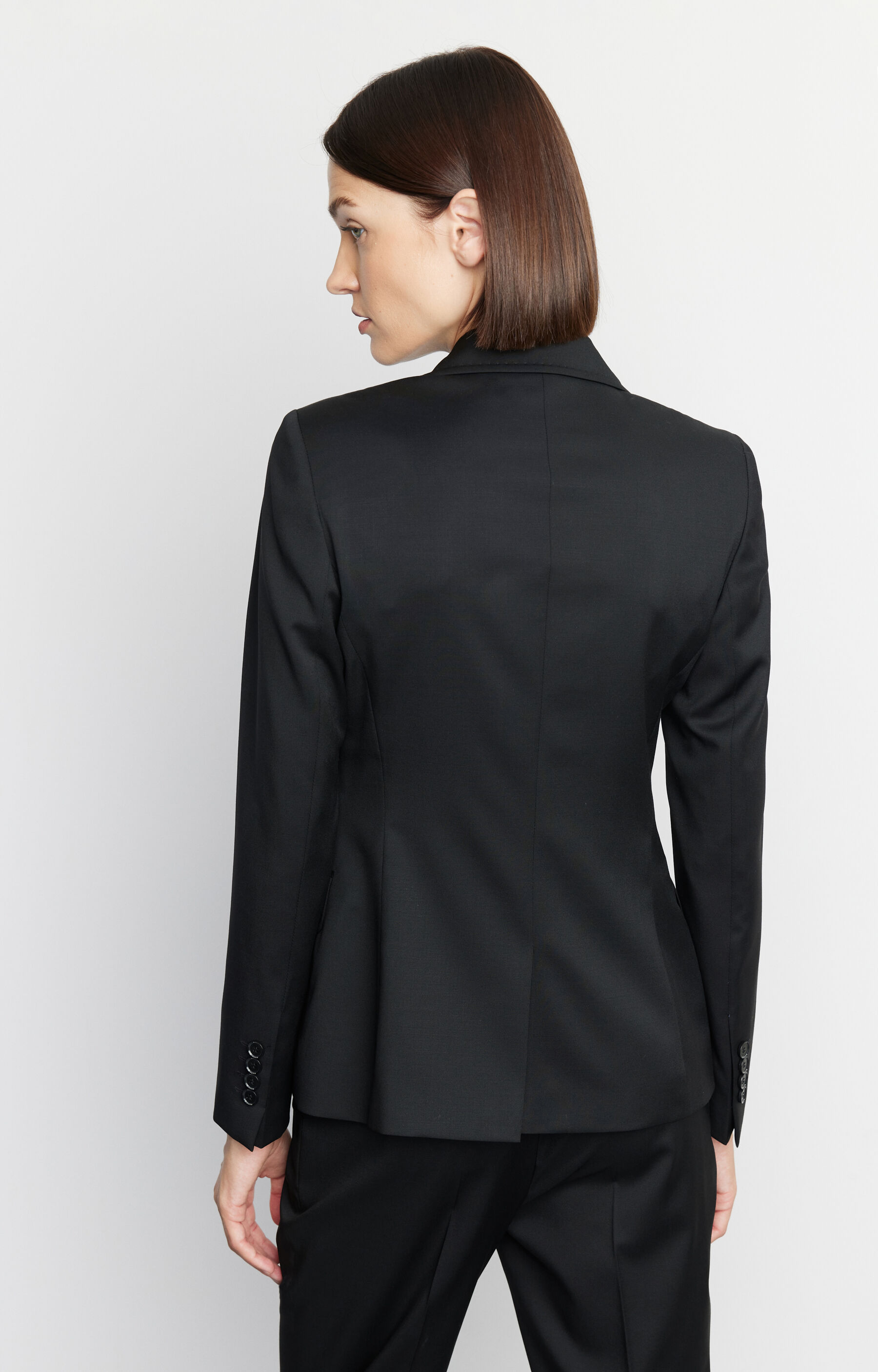 Wełniana marynarka slim fit - 4