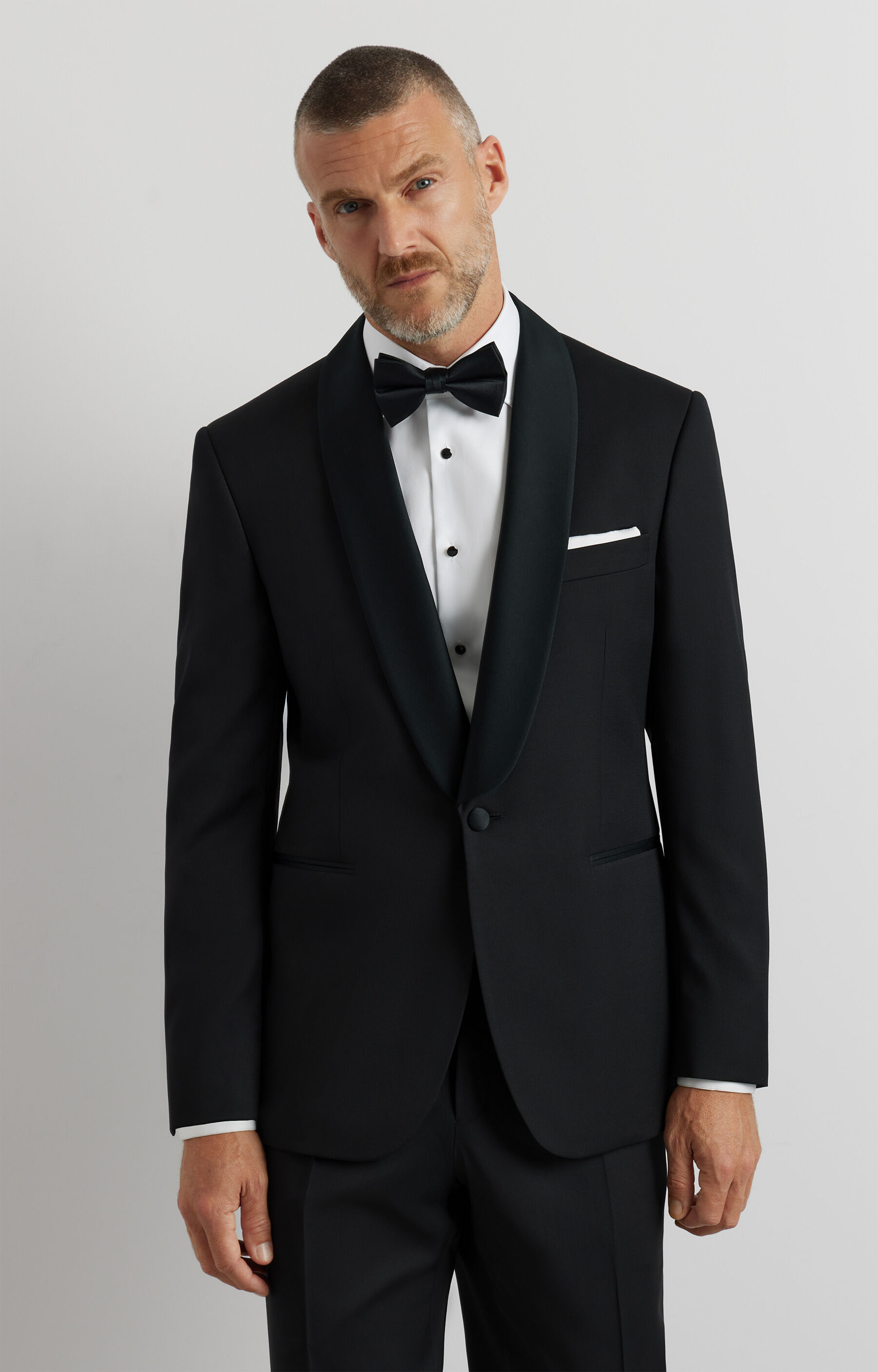 Smokingowa marynarka super slim do garnituru - Mix&Match - 4