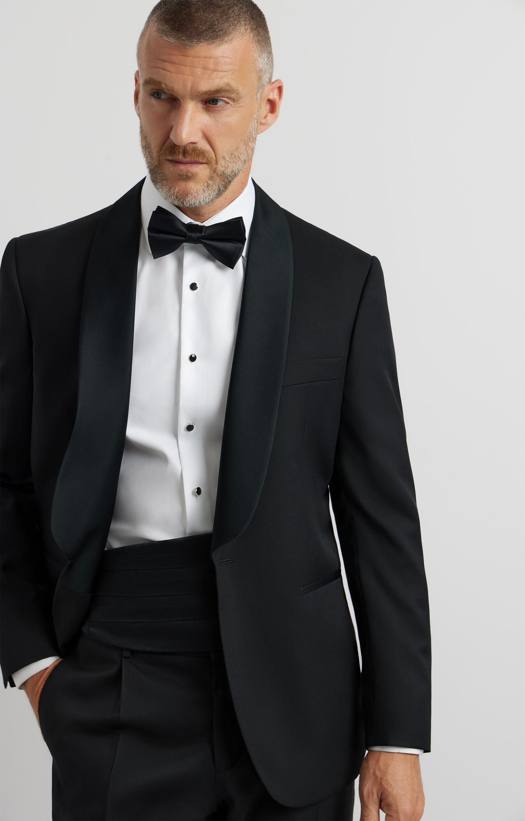 Smokingowa marynarka super slim do garnituru - Mix&Match