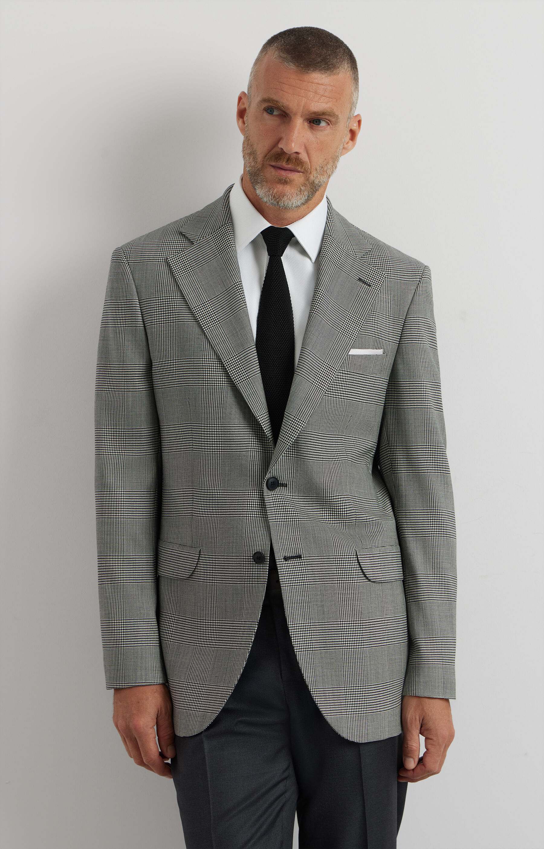 Marynarka super slim w kratę - 6