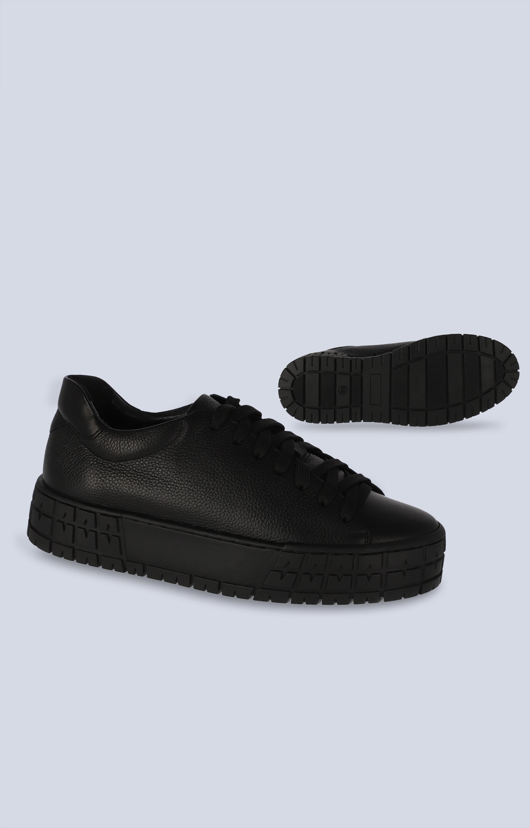 Skórzane sneakersy damskie - 2
