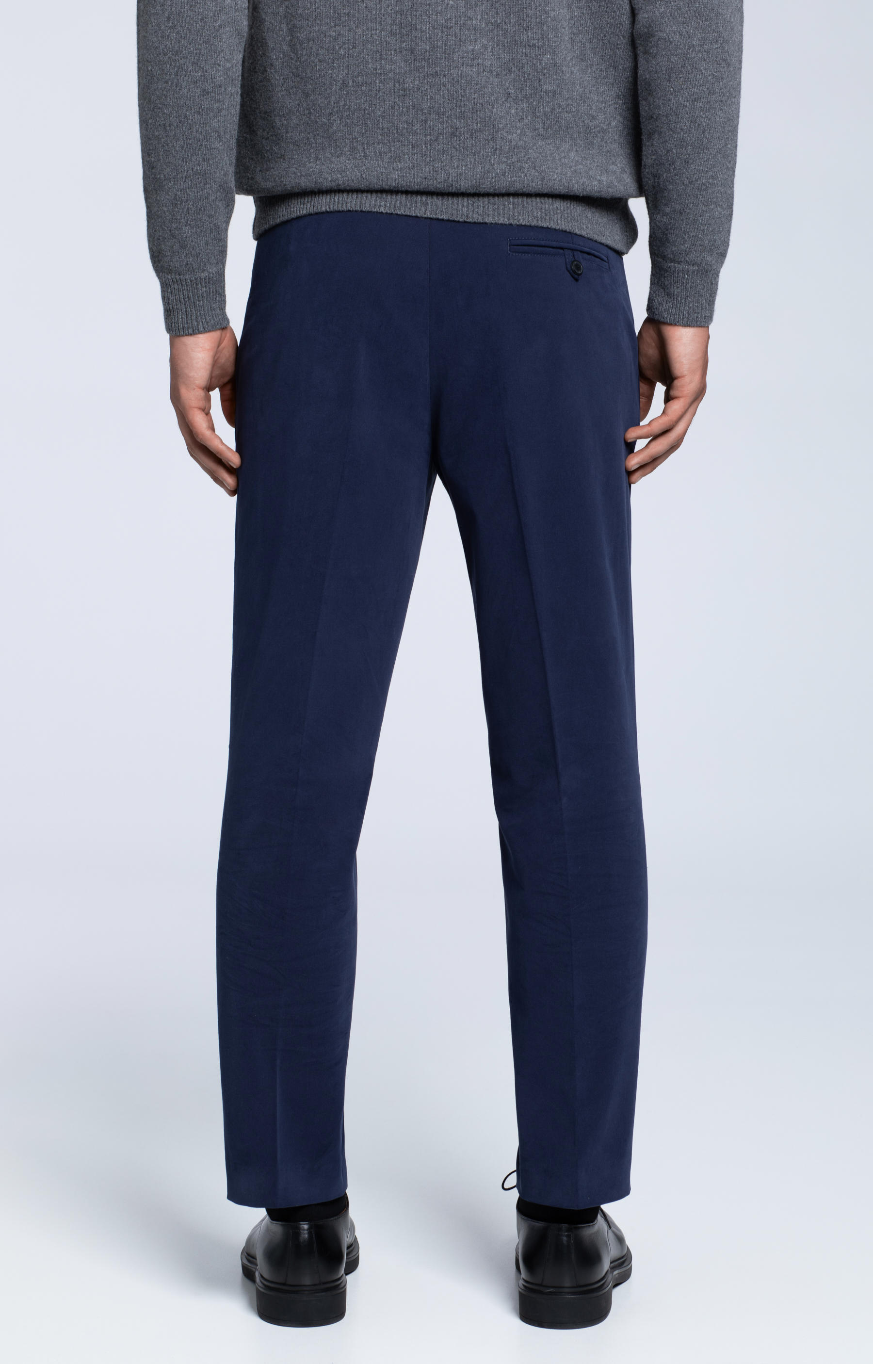 Spodnie z miękkiej tkaniny o poprzecznym splocie - 3