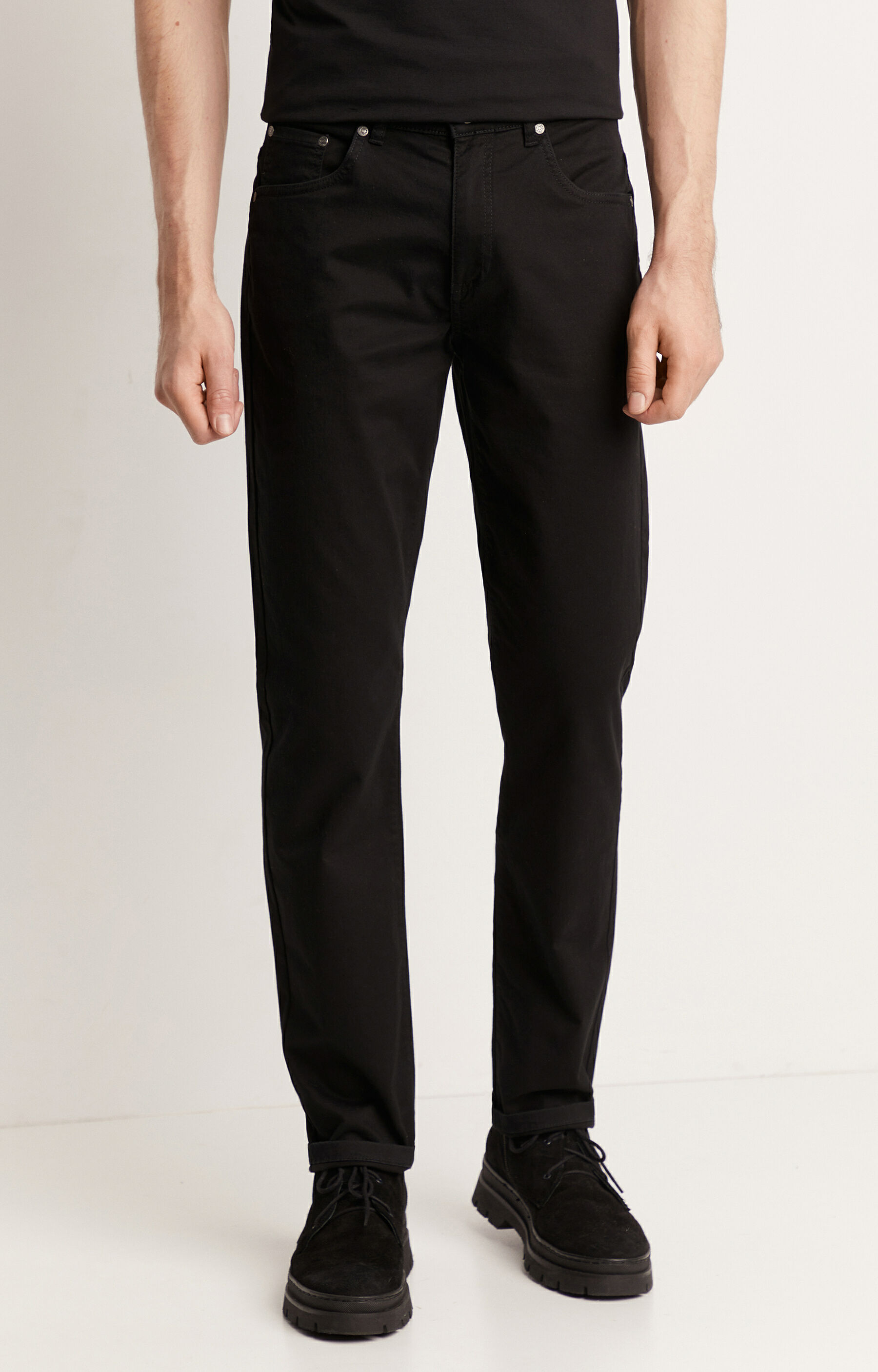 Bawełniane spodnie 5-pockets - 2