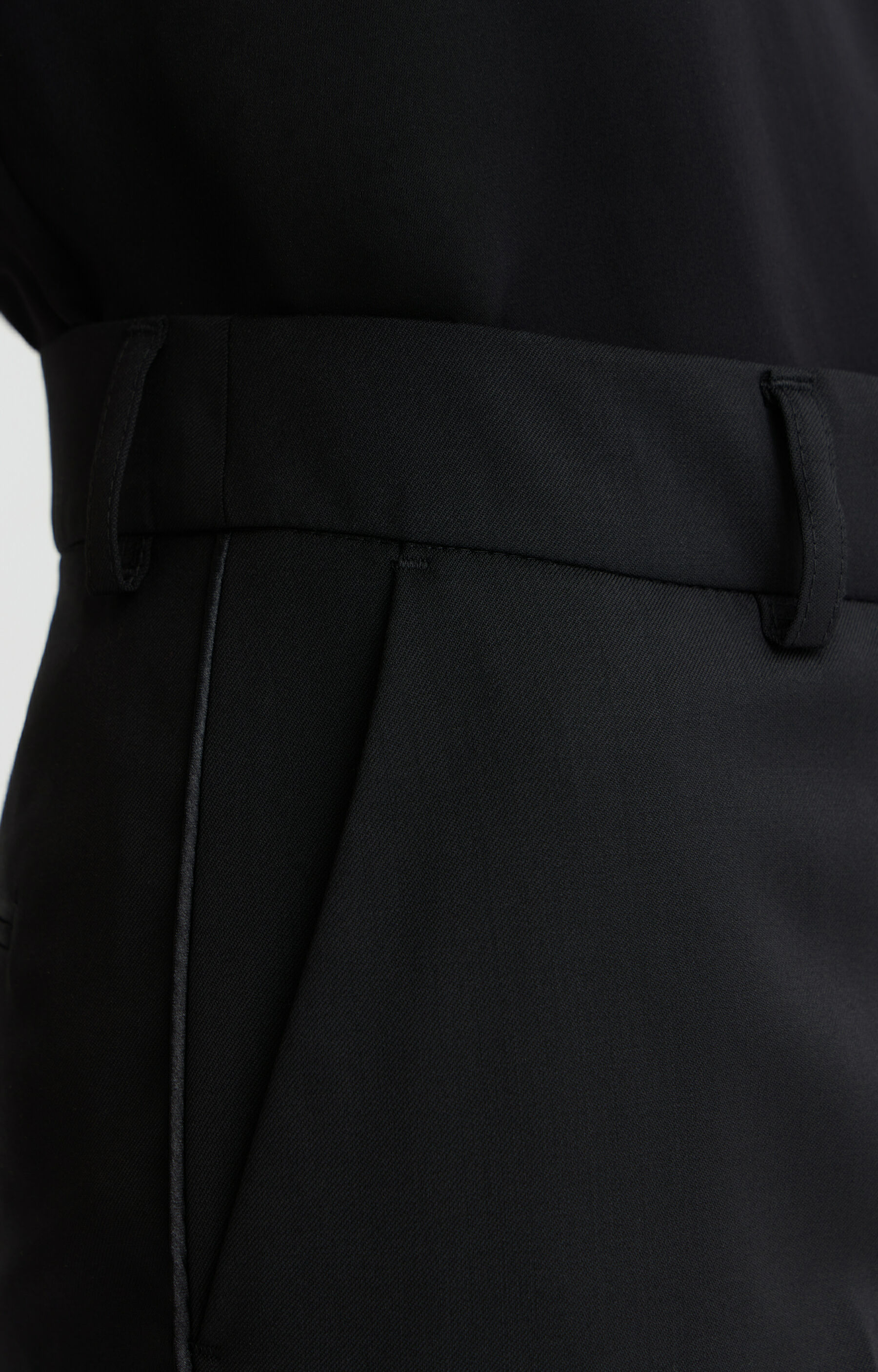 MIX & MATCH - Spodnie slim fit z włoskiej wełny Super 100's