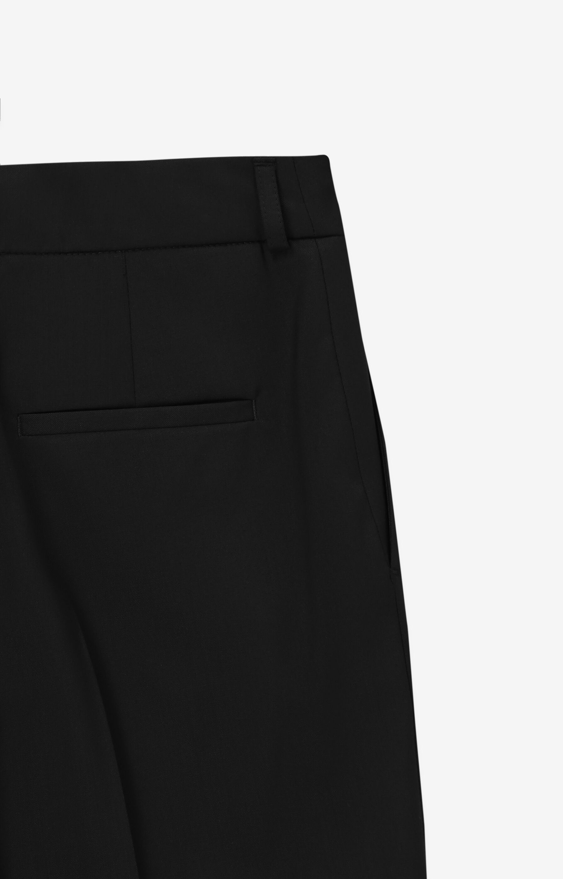 MIX & MATCH - Spodnie straight leg z włoskiej wełny Super 100's