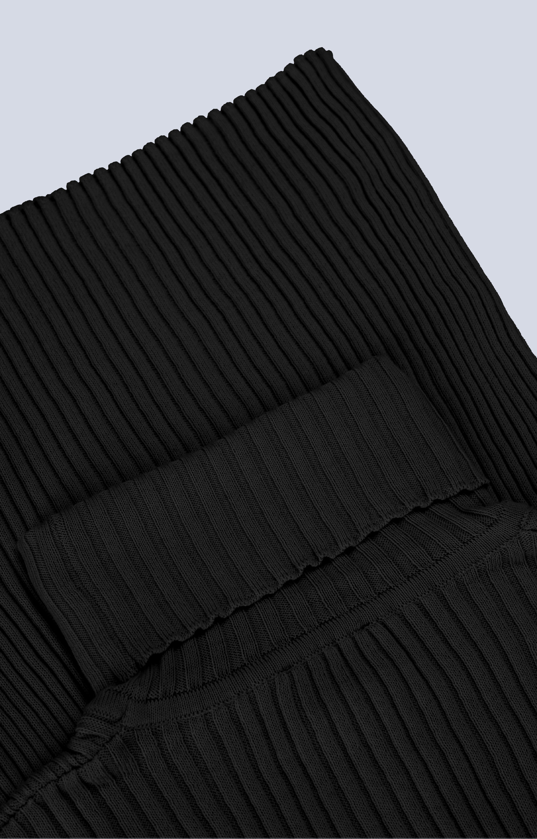 Bawełniany golf o ribowym splocie - 4