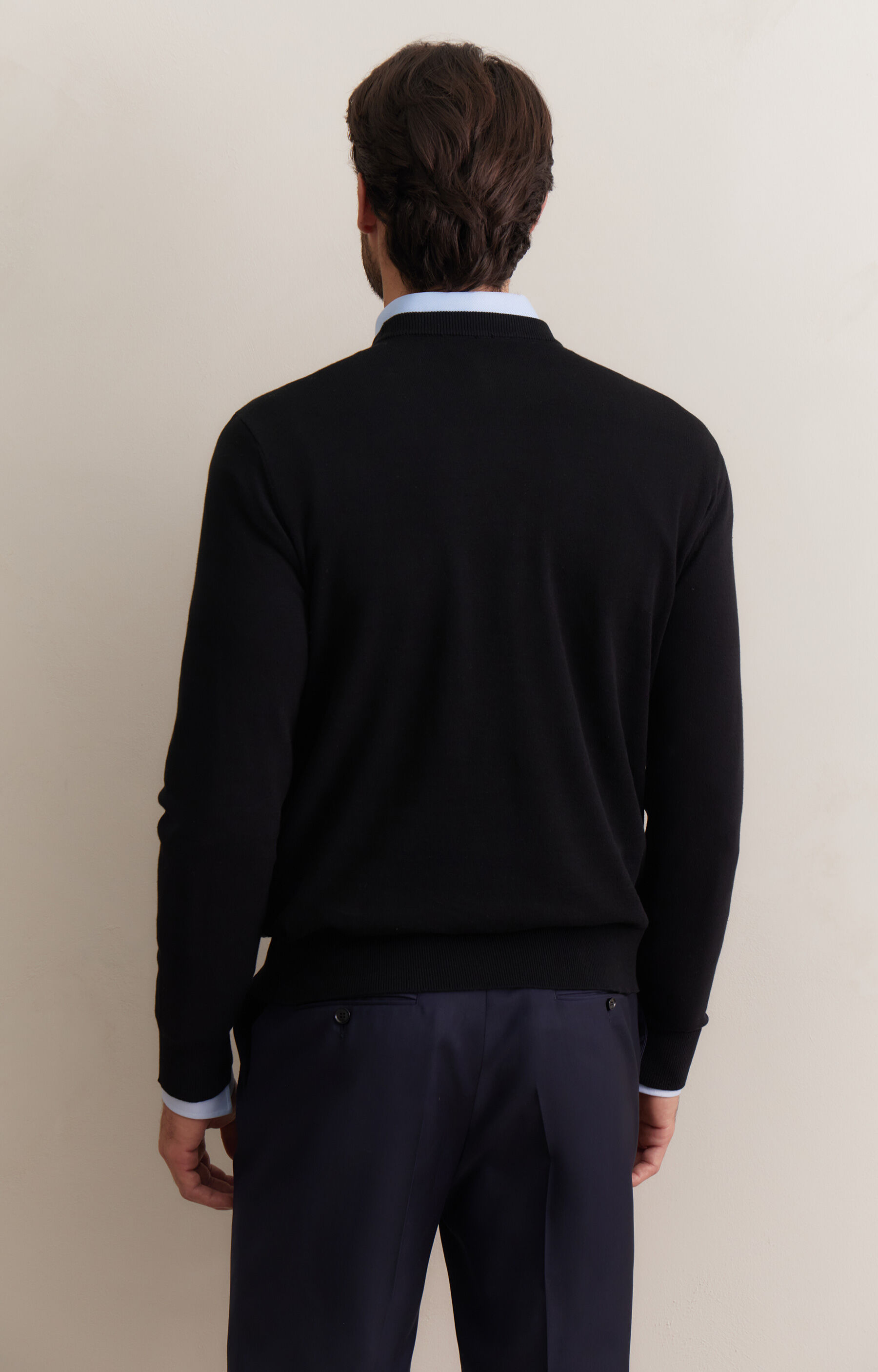 Bawełniany sweter w mikrowzór - 3