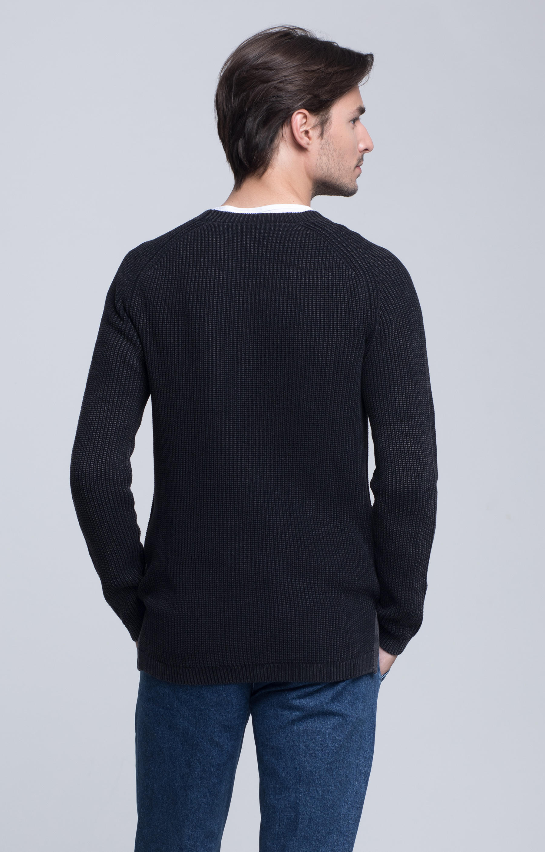 Bawełniany sweter round-neck - 3