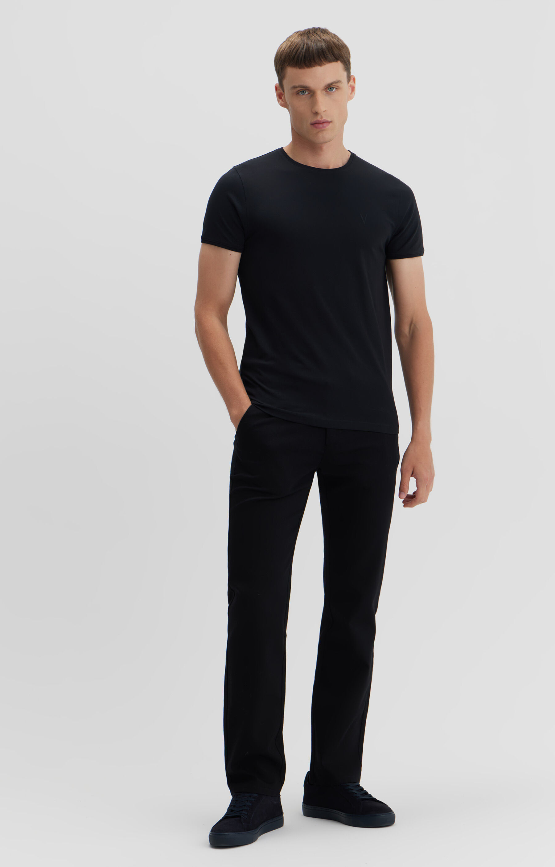 T-shirt slim z logo - 4