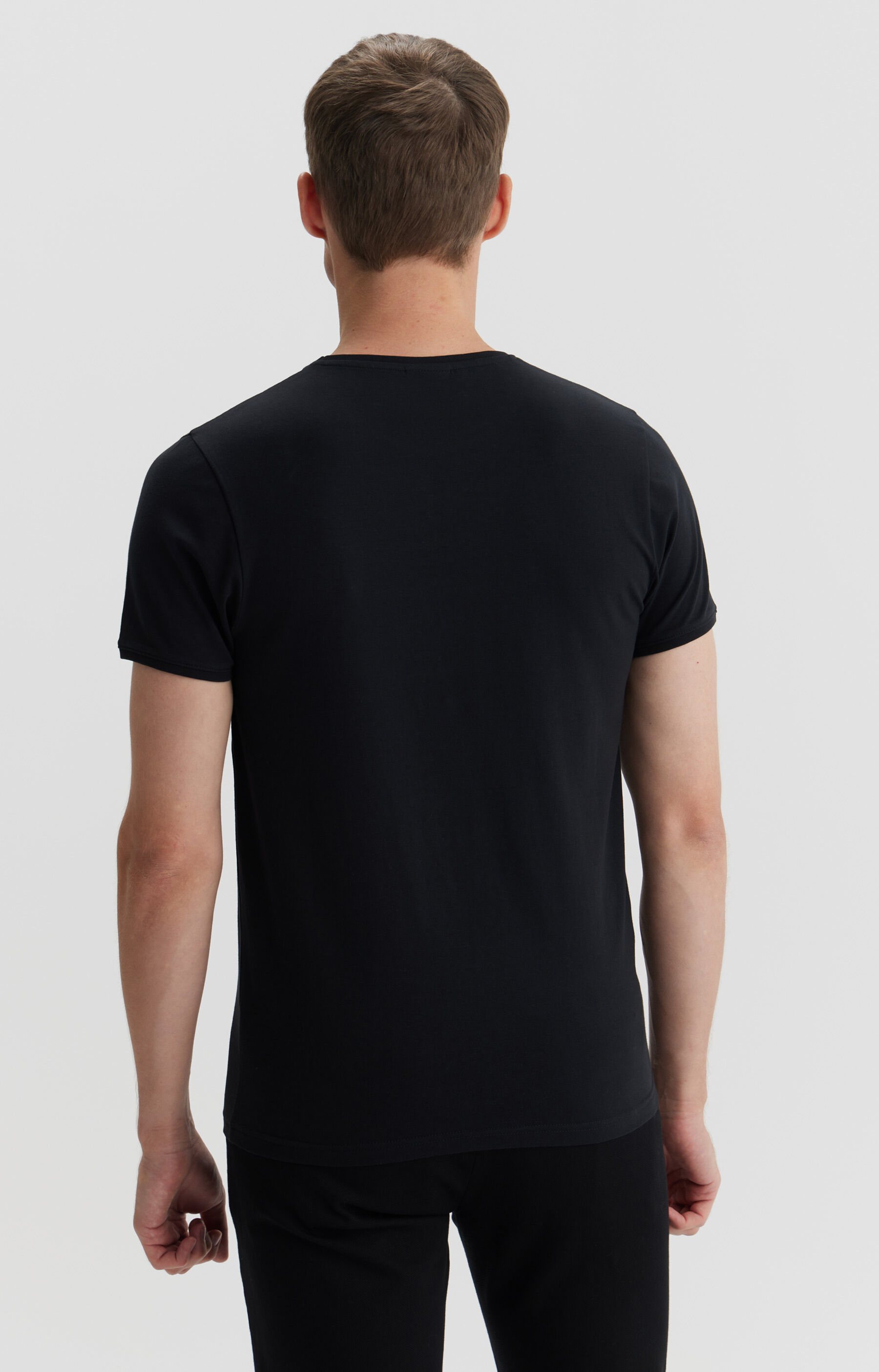 T-shirt slim z logo - 3