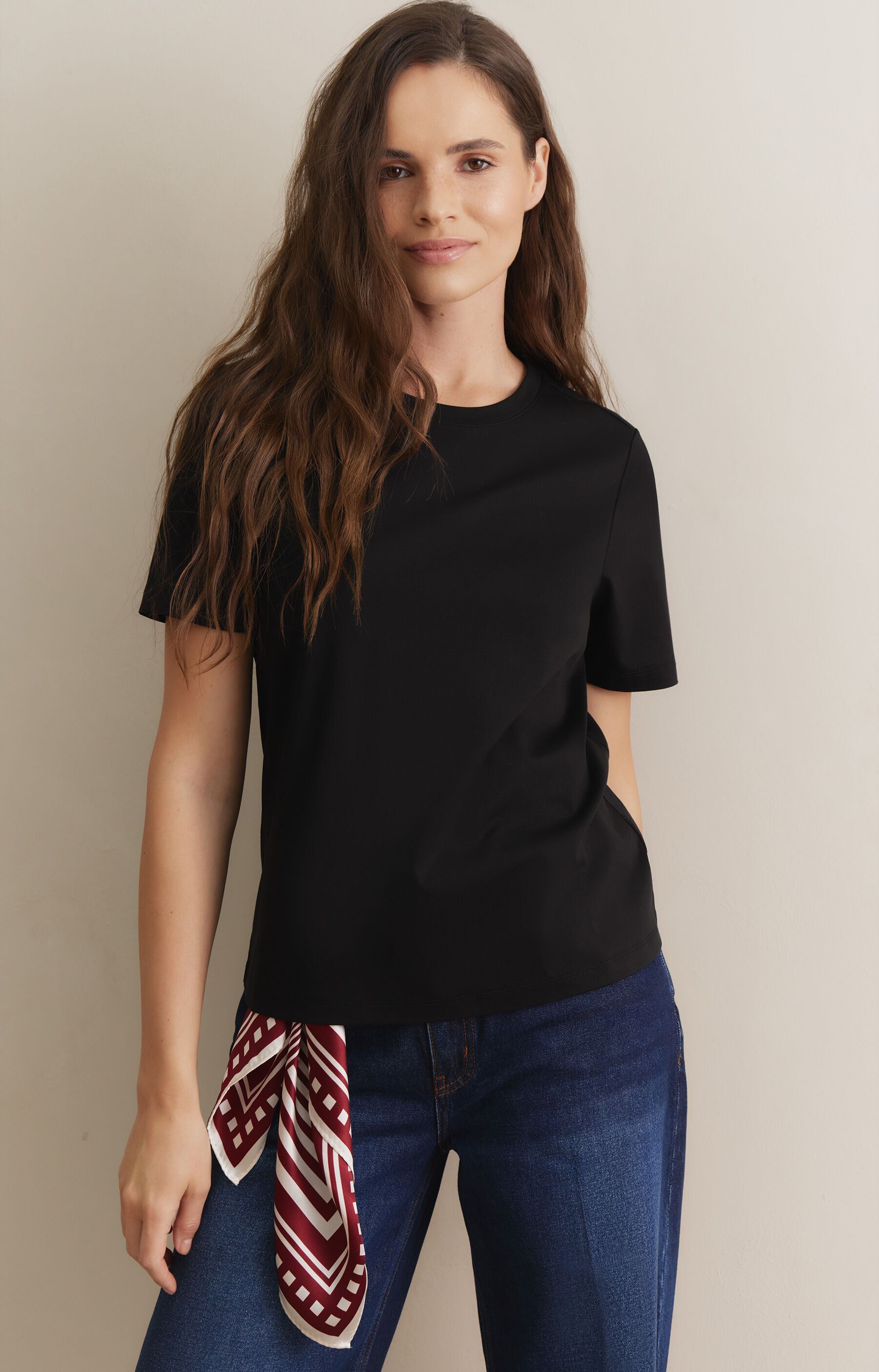 T-shirt slim round neck