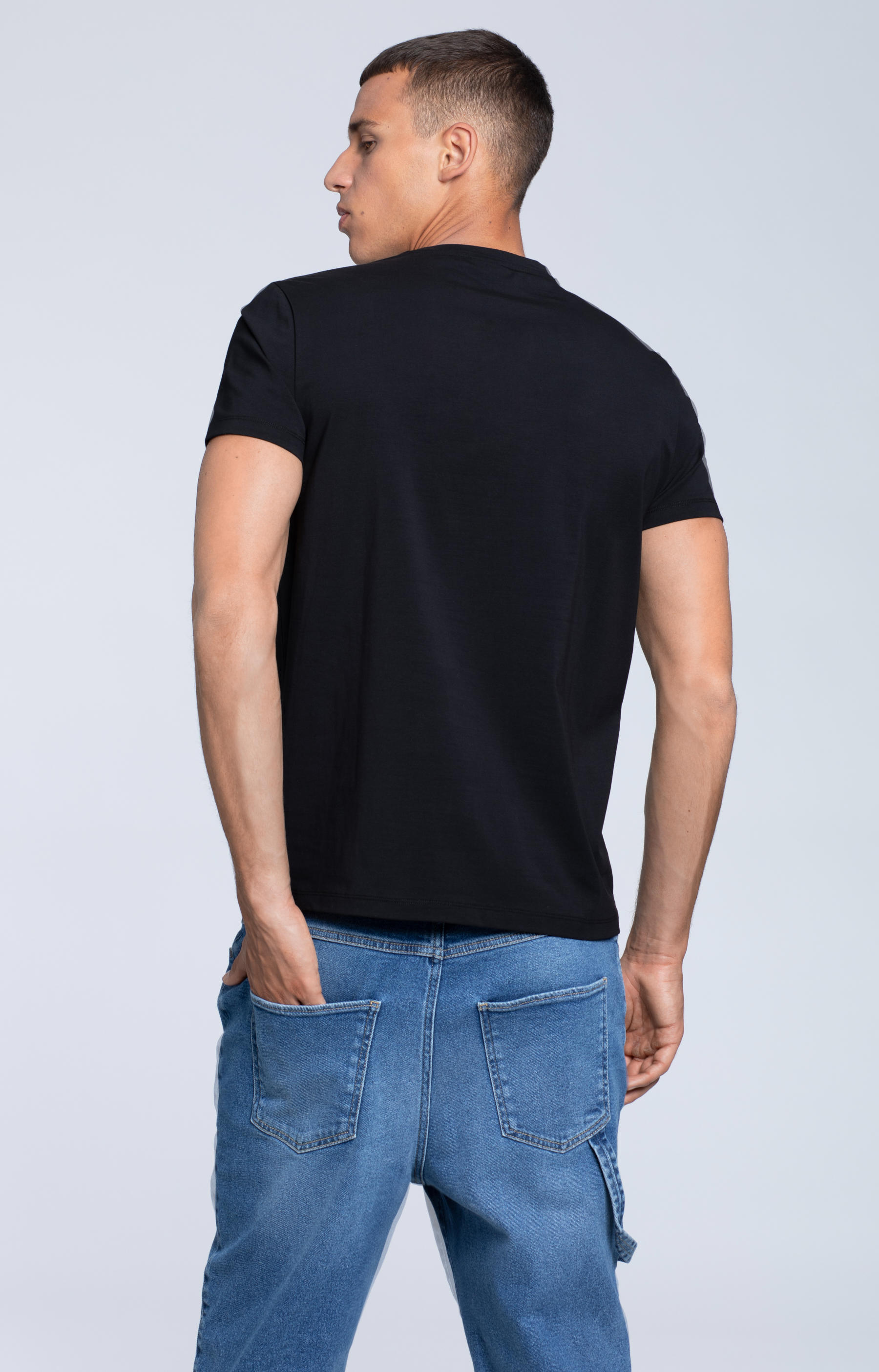 T-shirt z bawełny pima - 3