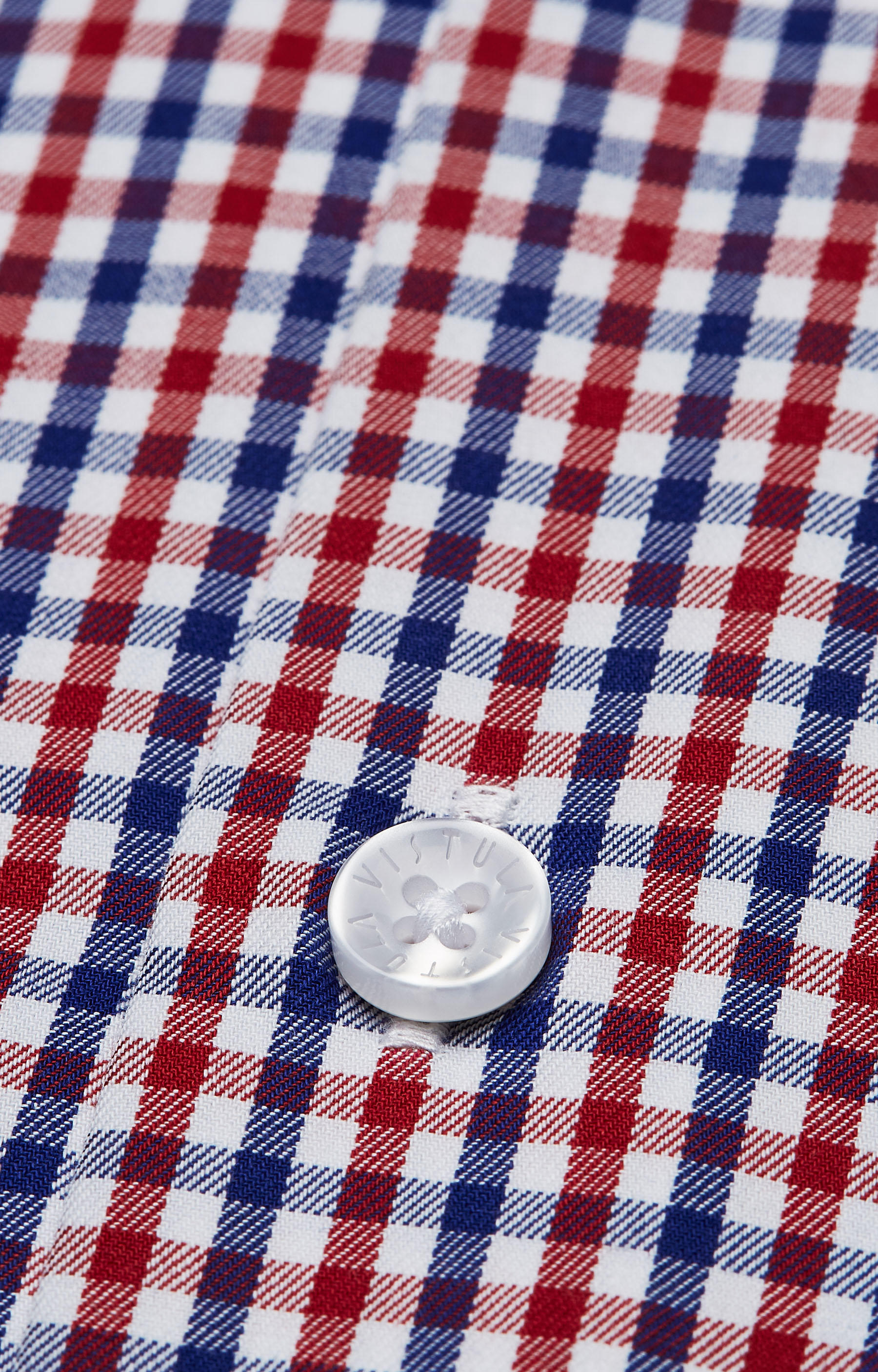 Koszula w kratę z kieszonką, włoski kołnierz - 4