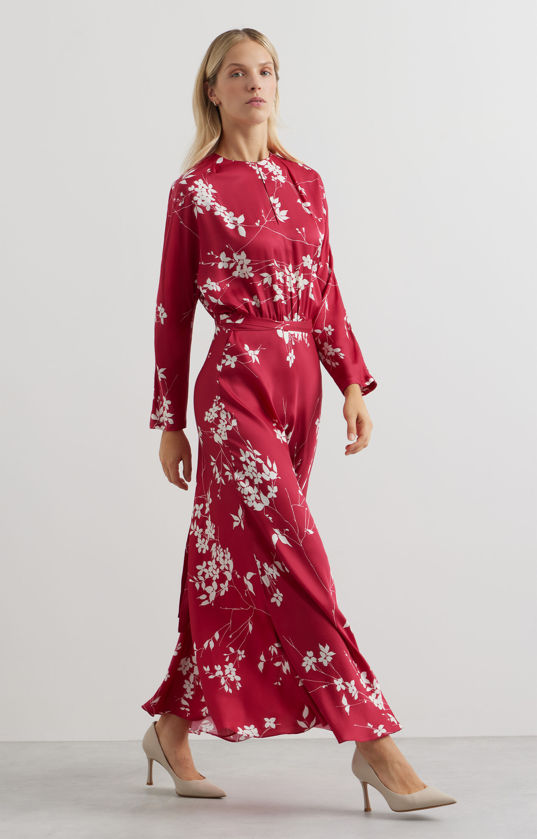 Sukienka kimonowa w print - 7