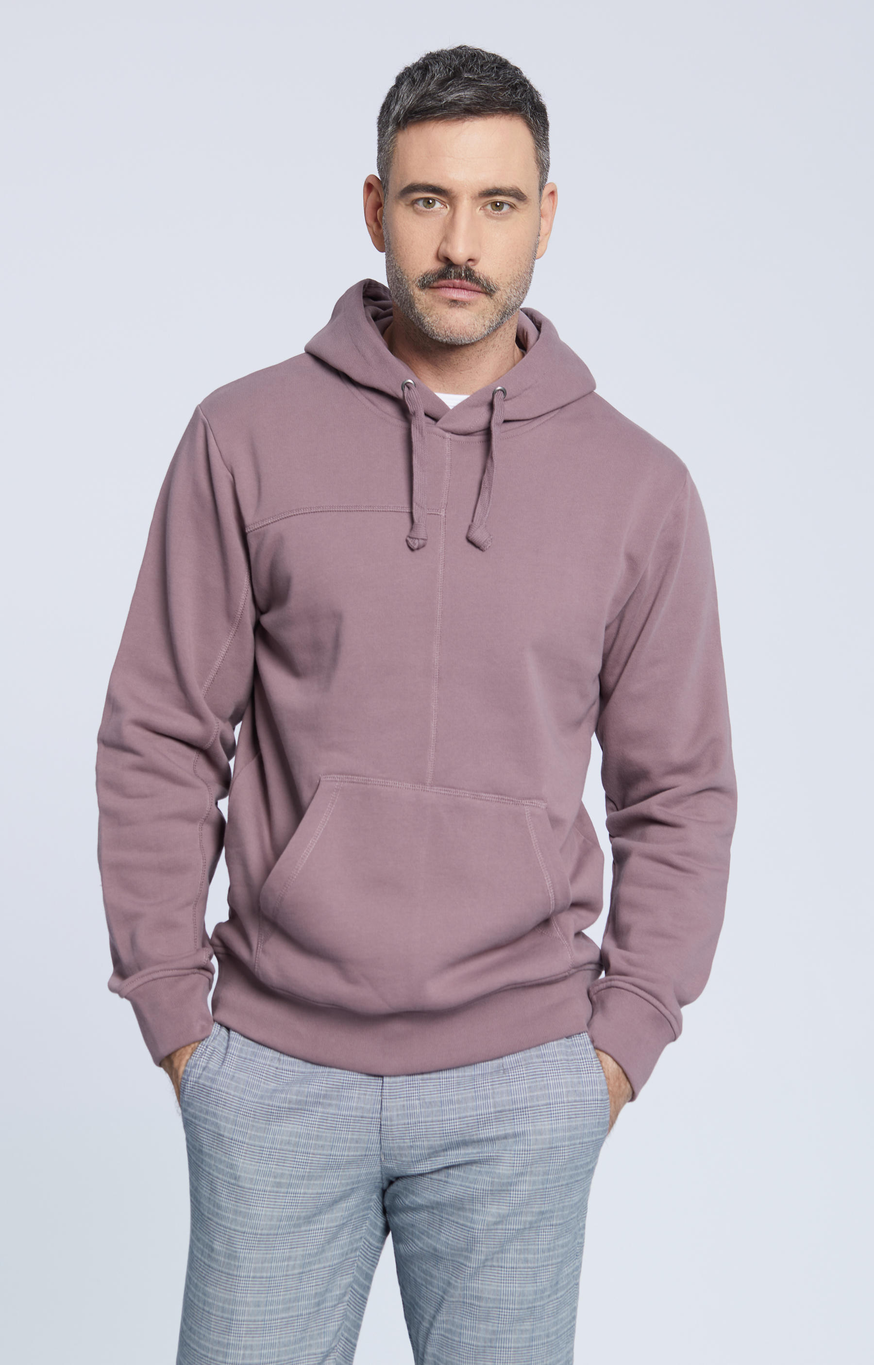 Bluza z kapturem i kieszenią z przodu - 2