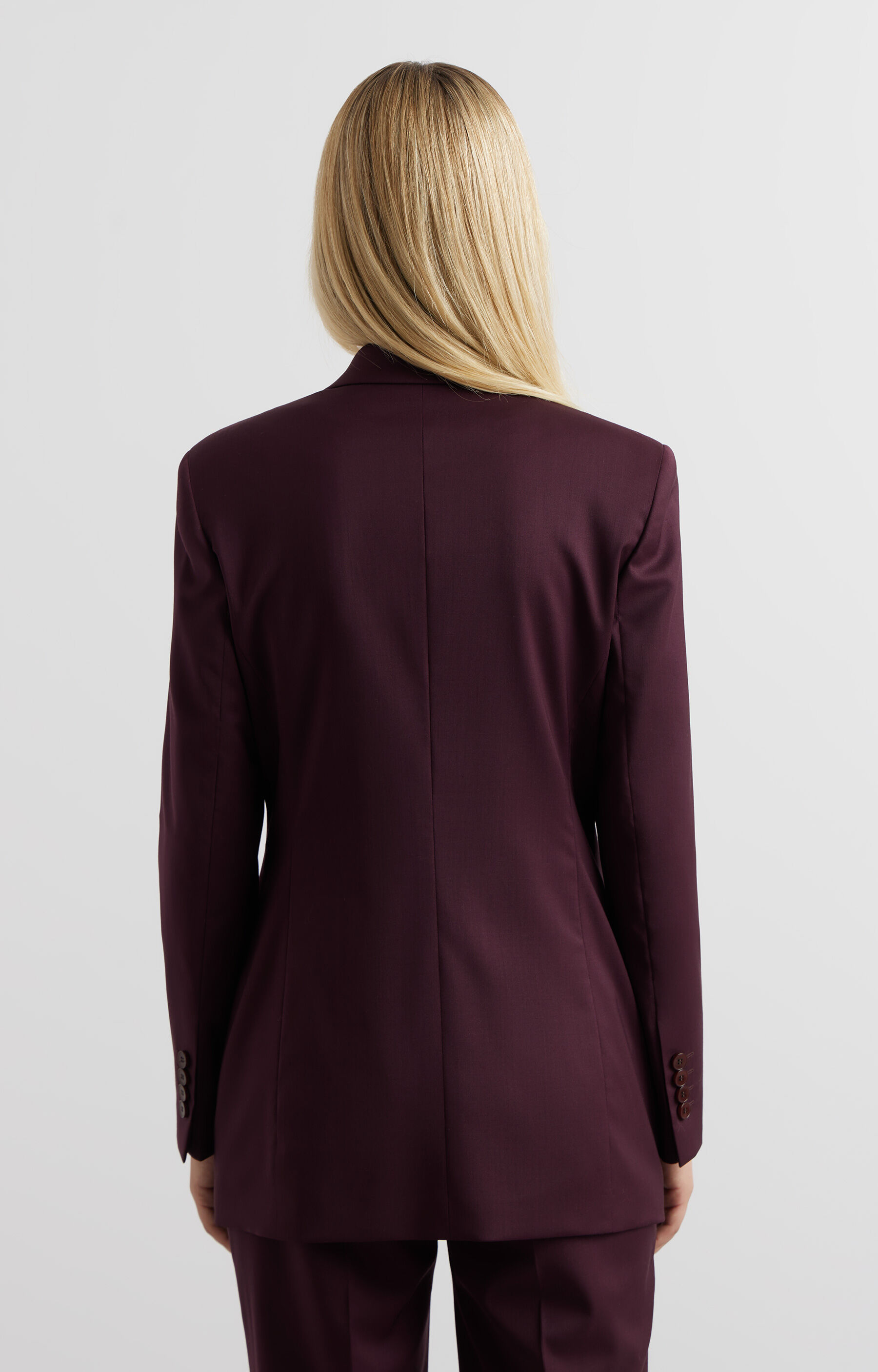 Wełniana marynarka slim - zestaw - 3