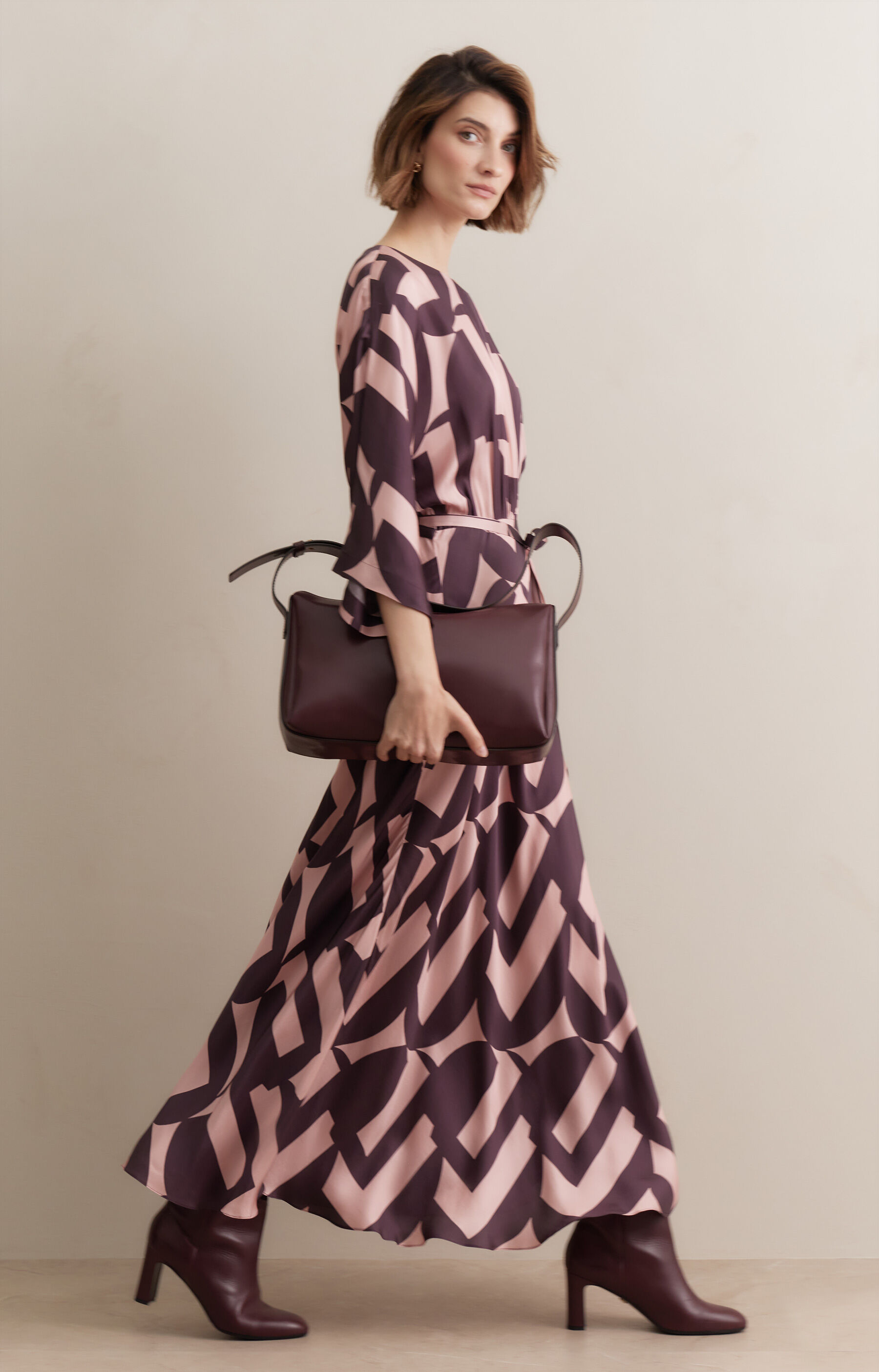Sukienka midi w print