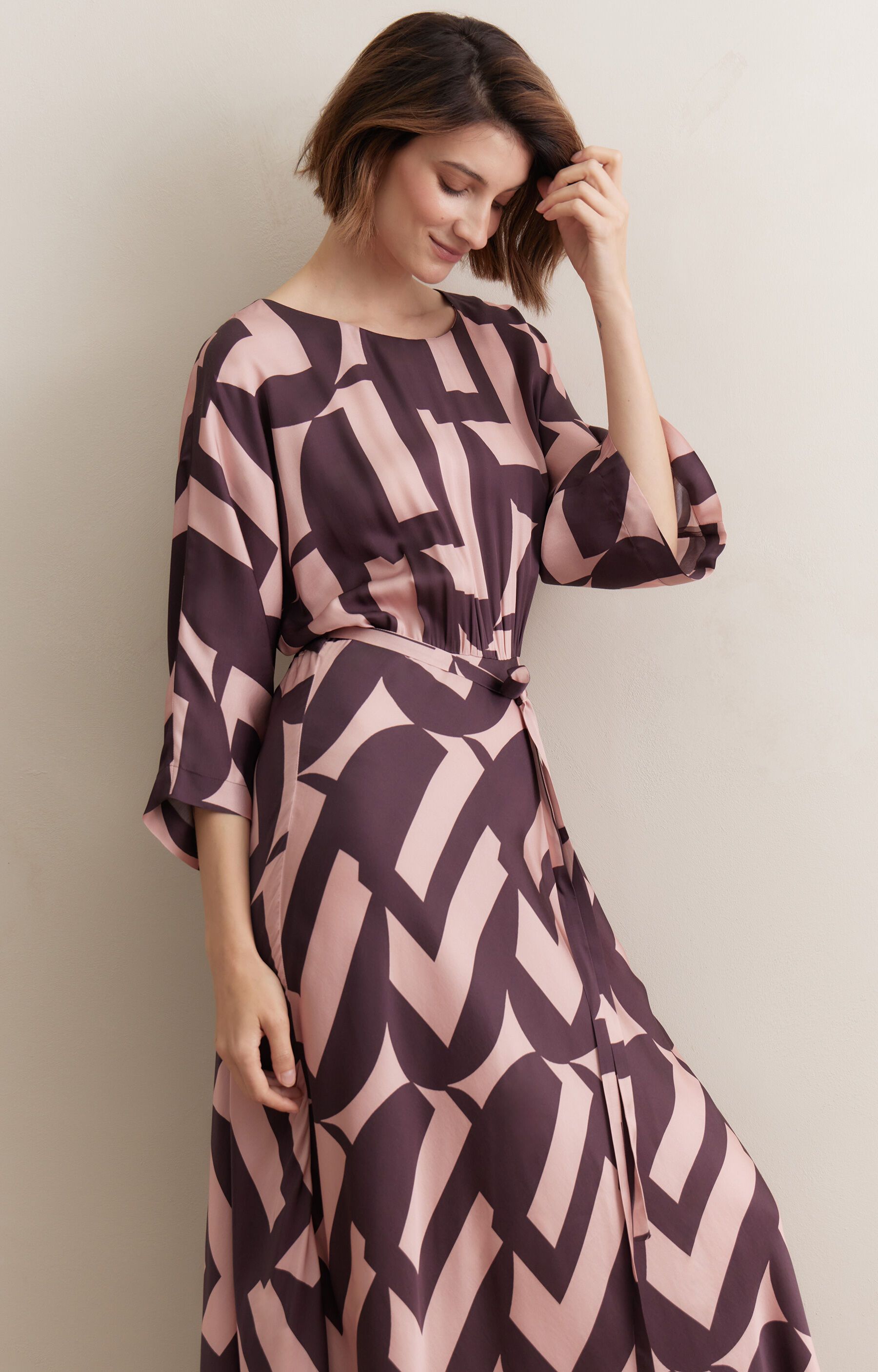 Sukienka midi w print - 6