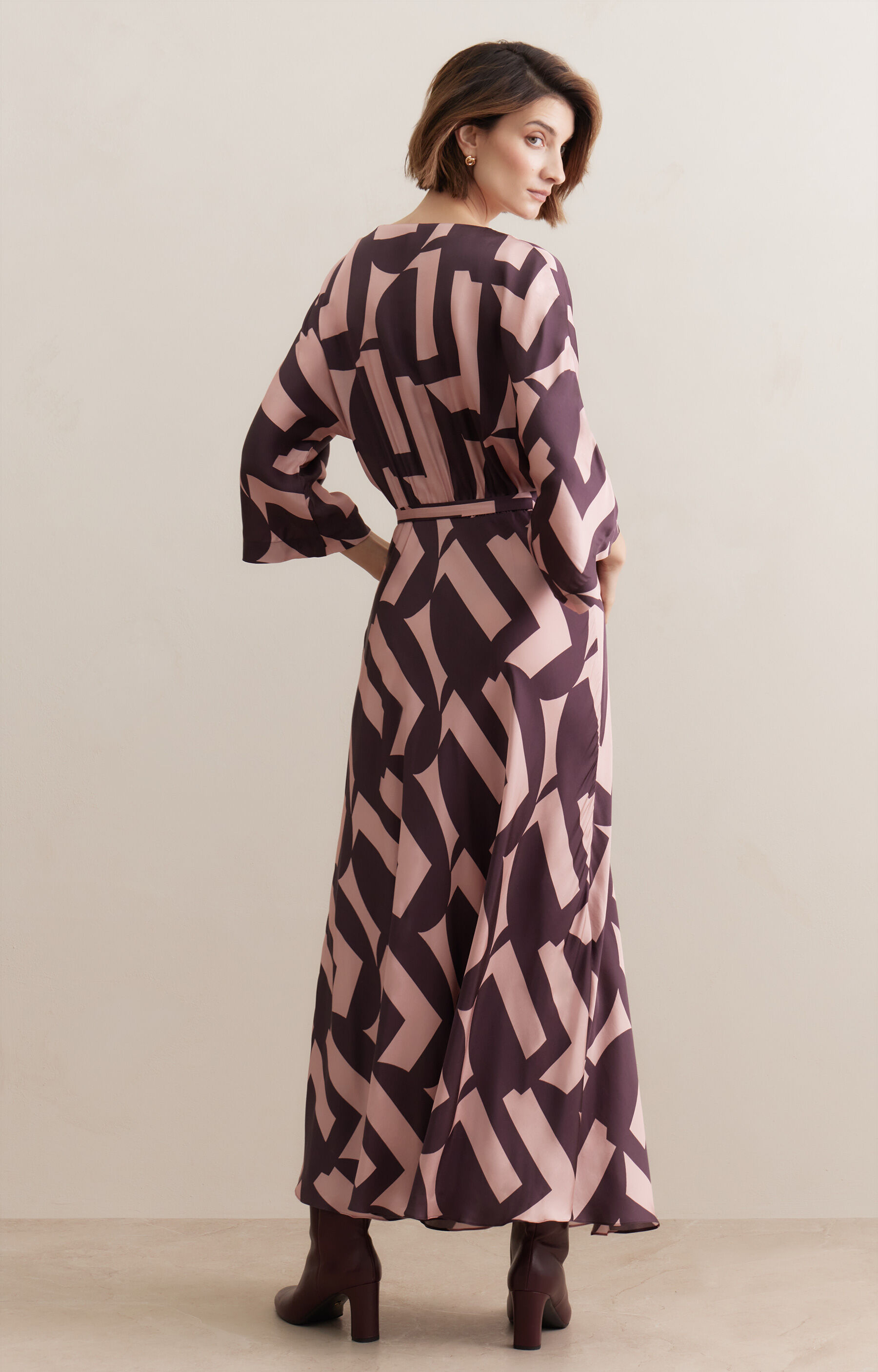 Sukienka midi w print - 3