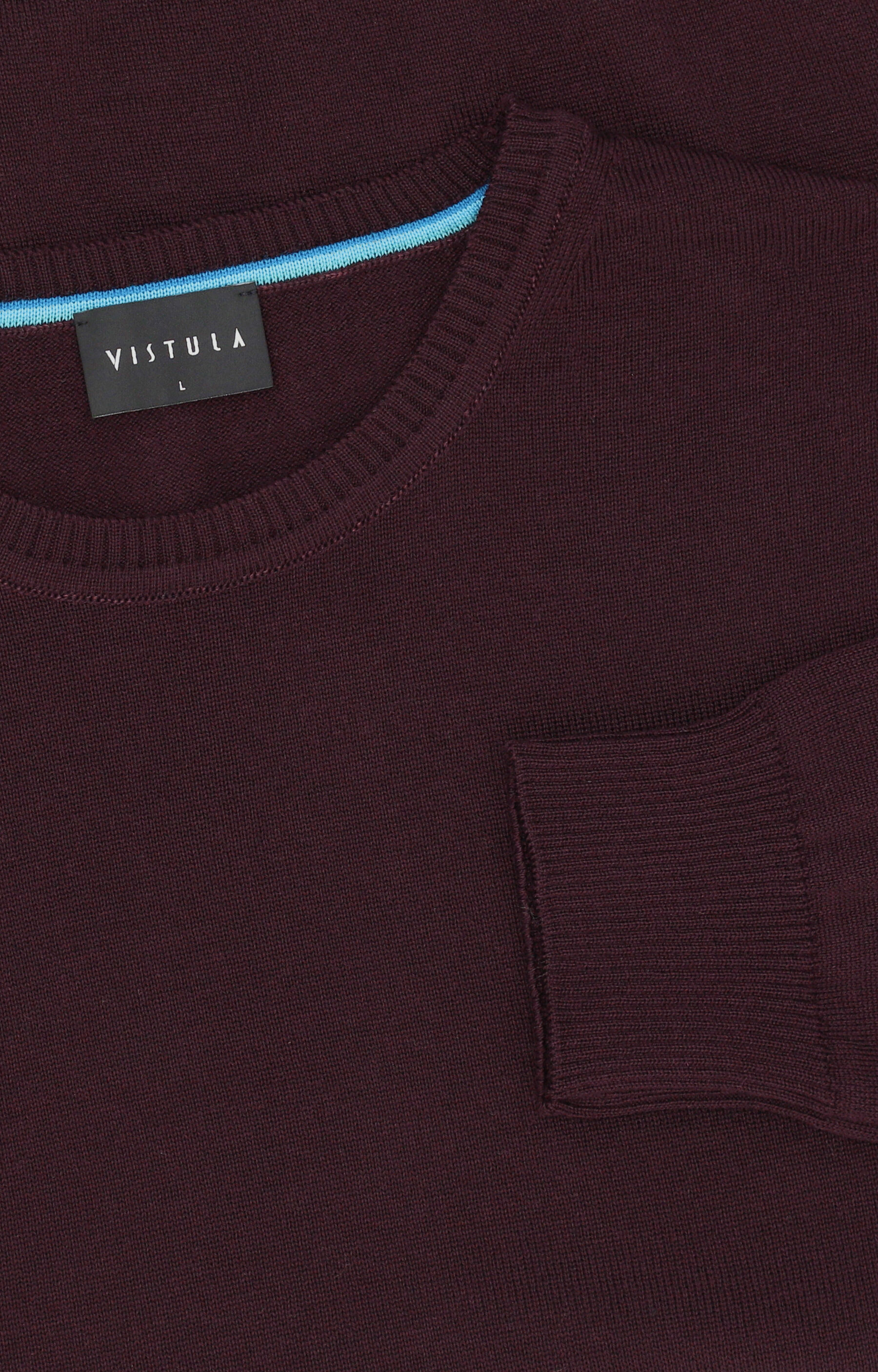Sweter round-neck z wełny merino - 6