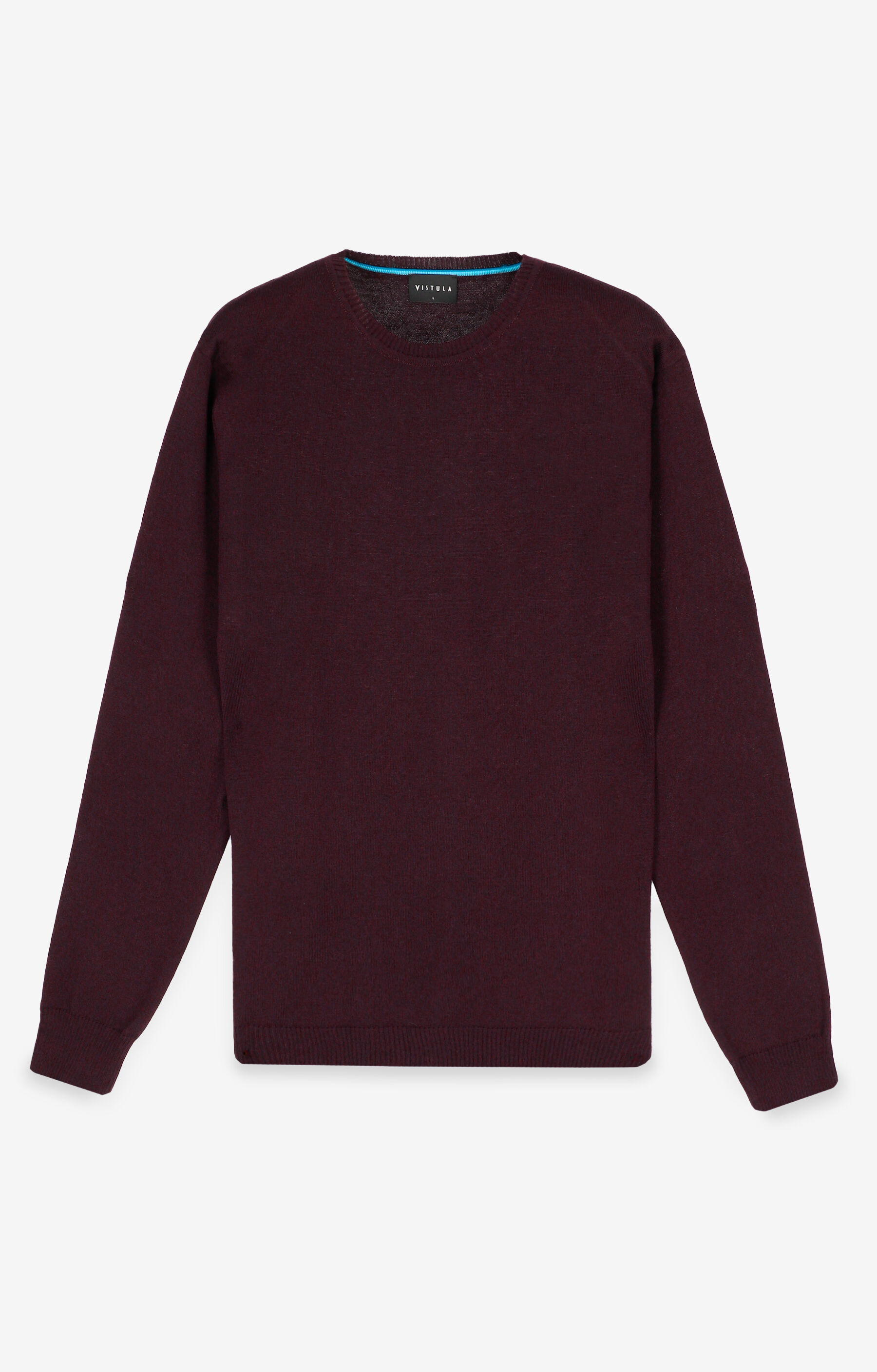 Sweter round-neck z wełny merino - 5