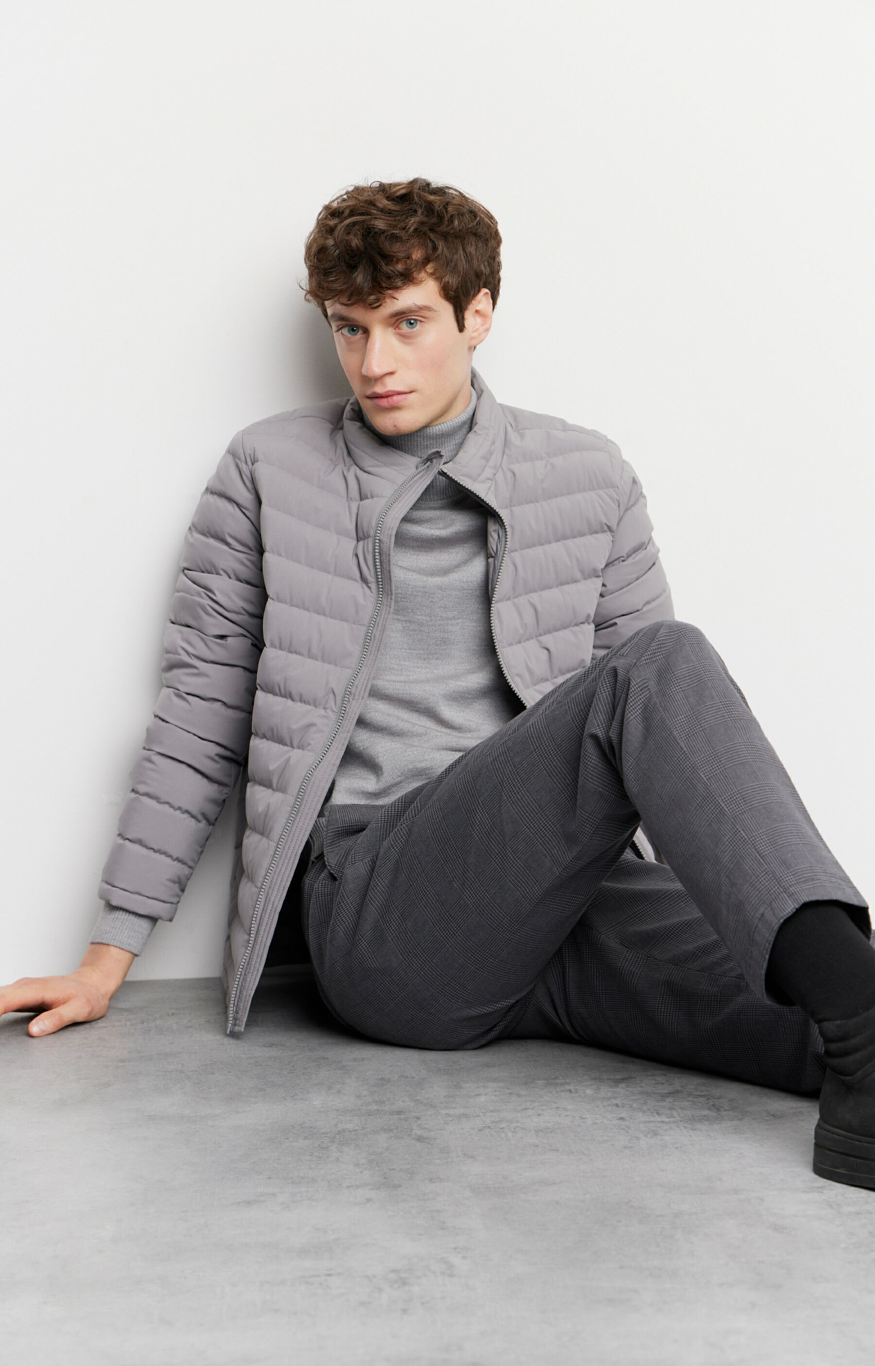 Chinosy slim fit w kratę - 3