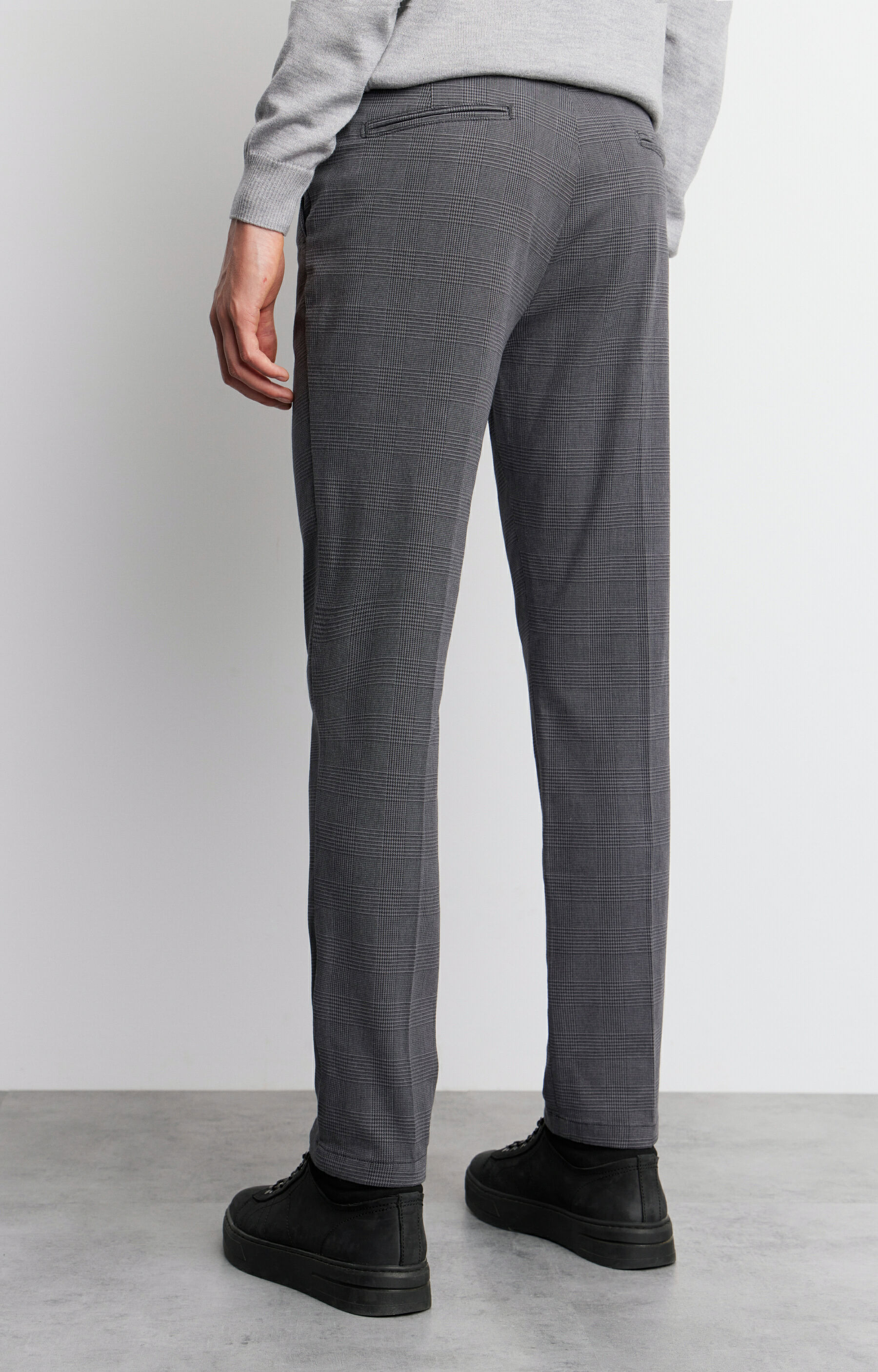 Chinosy slim fit w kratę - 4