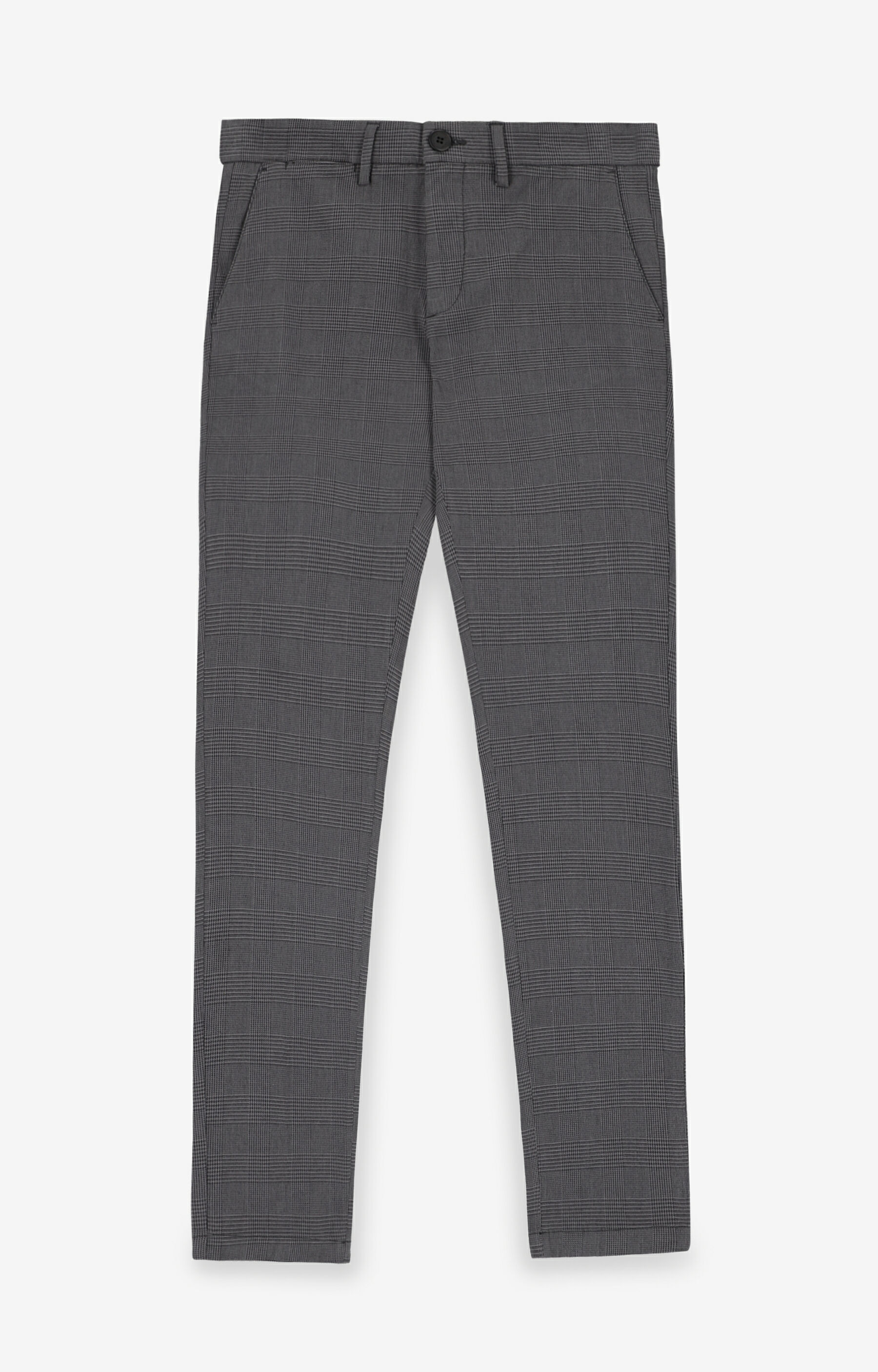 Chinosy slim fit w kratę - 2