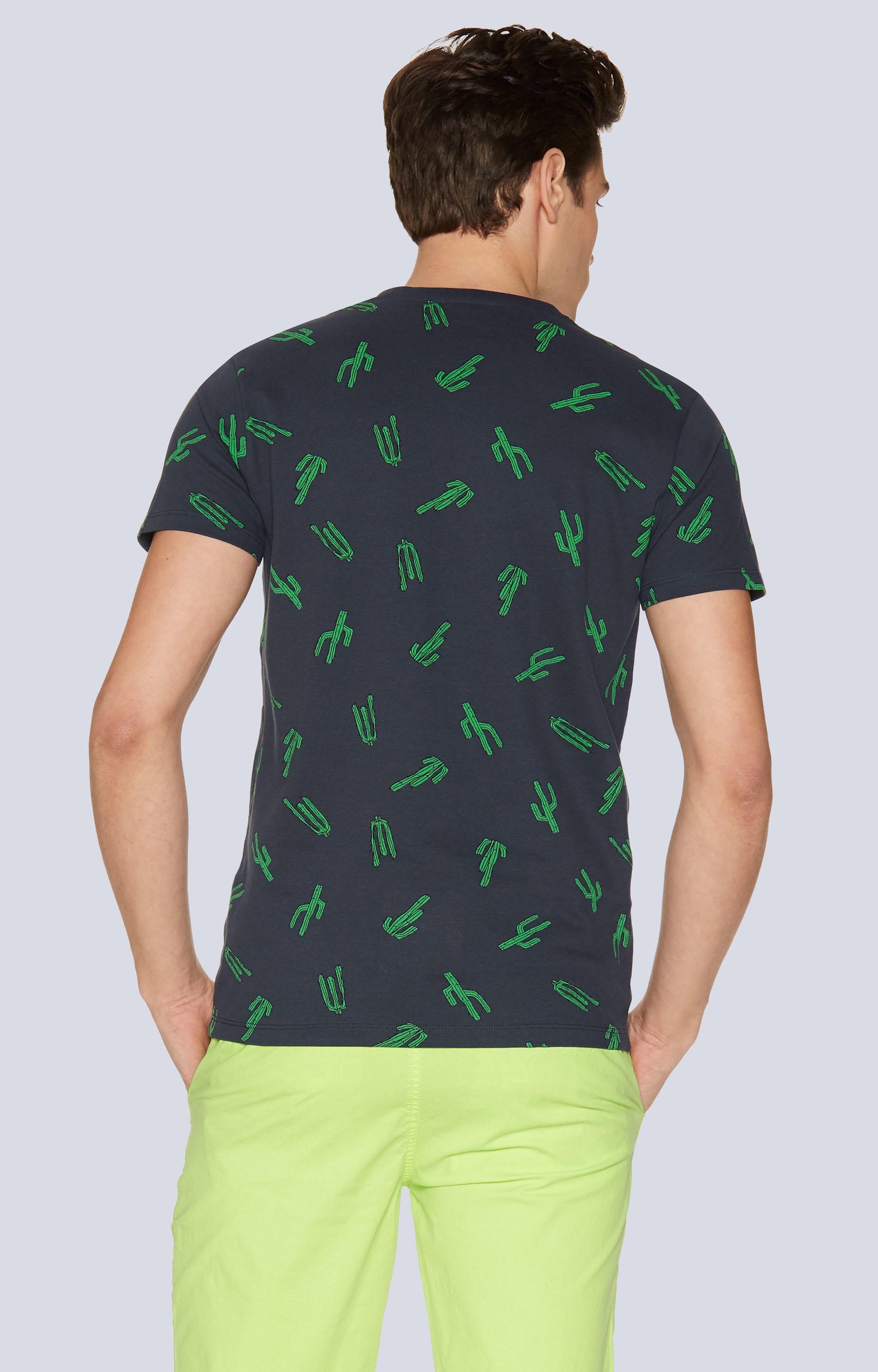 T-shirt z nadrukiem w kaktusy - 2