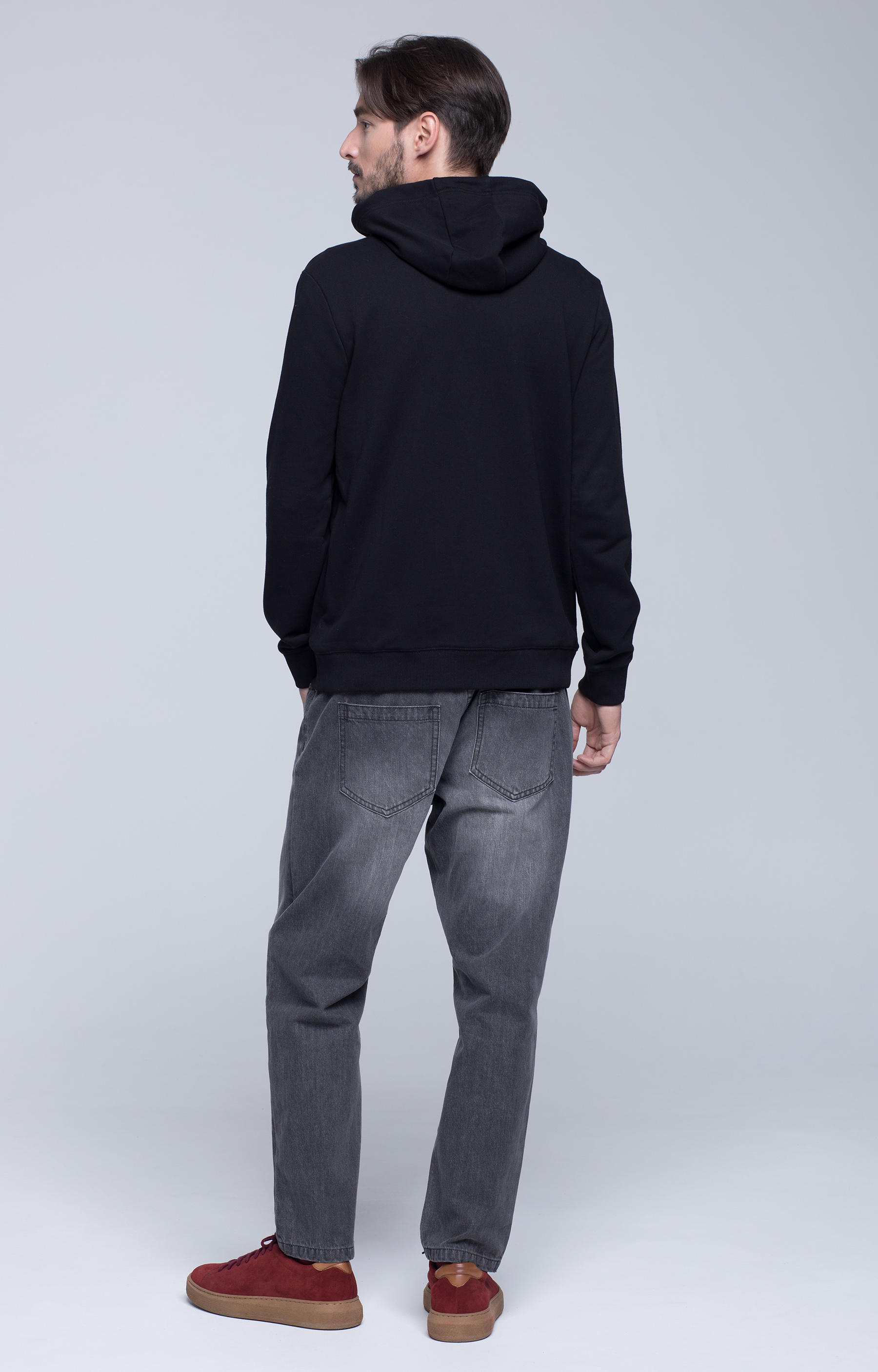 Bluza z kapturem z haftowanym wzorem - 3