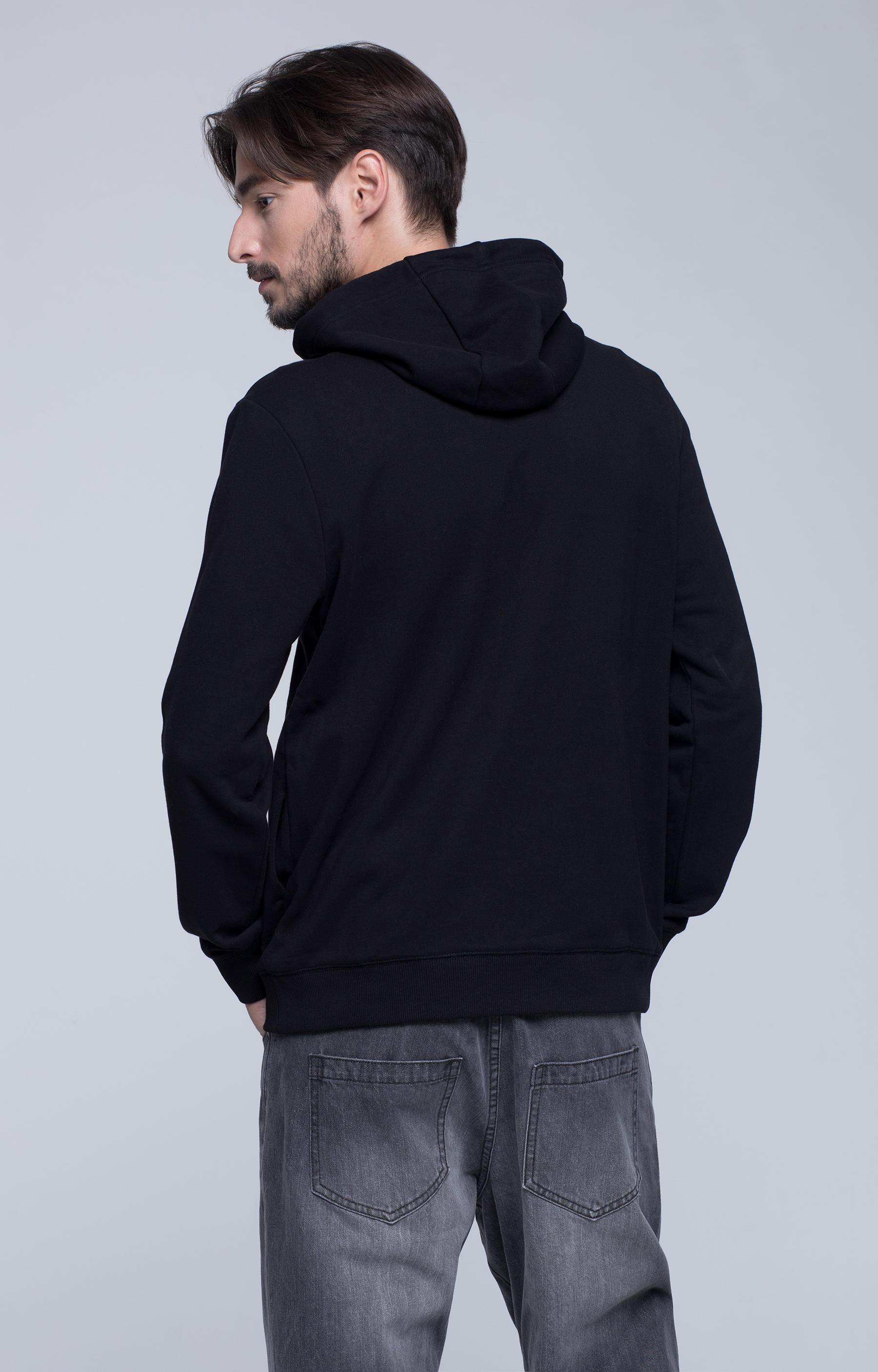 Bluza z kapturem z haftowanym wzorem - 4