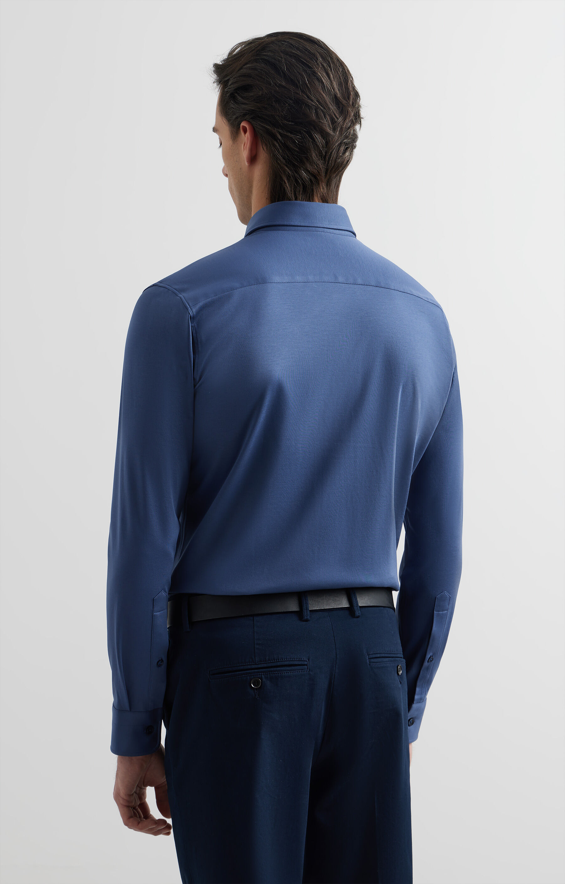 Dzianinowa koszula slim - 4