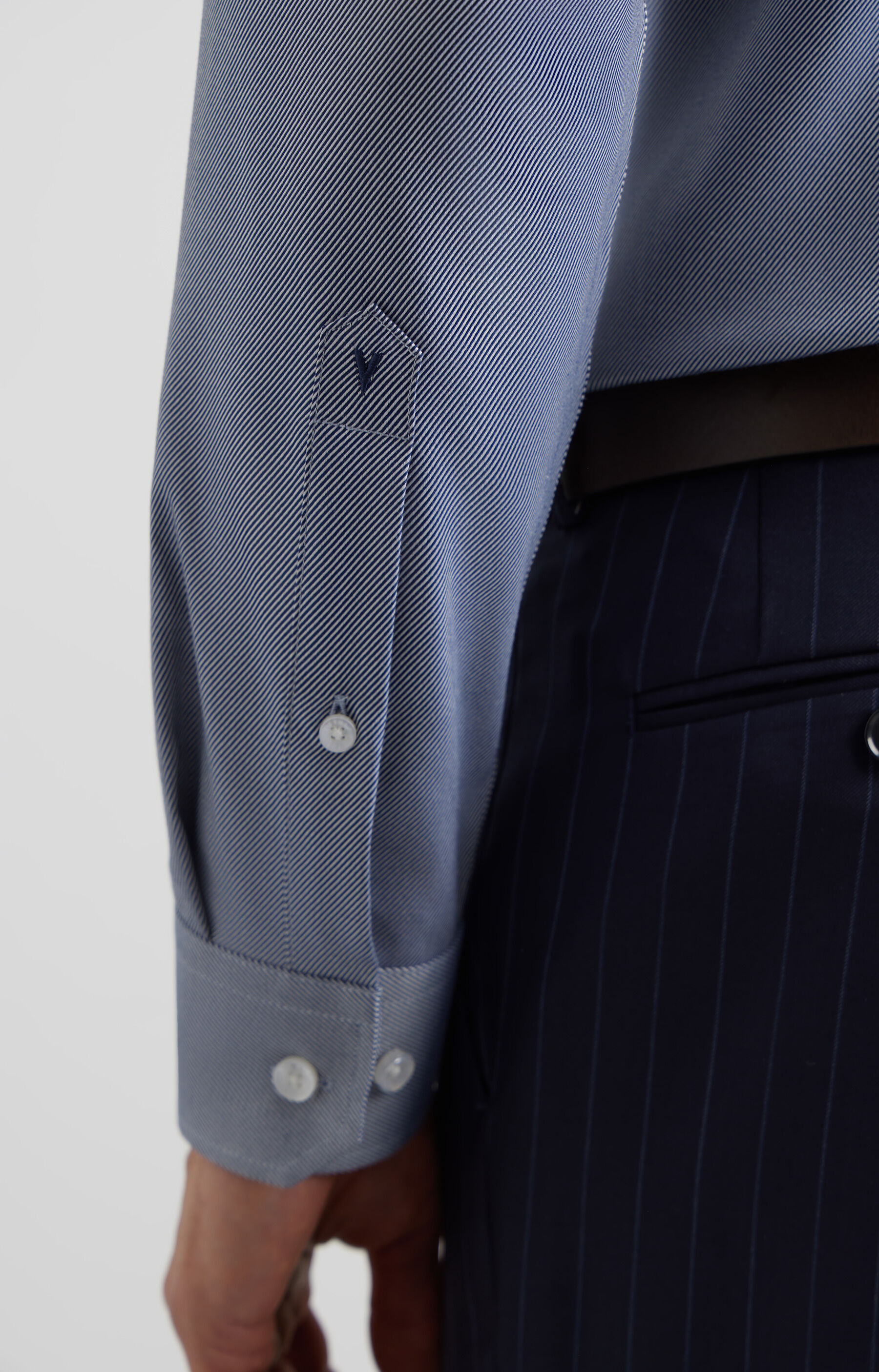 Koszula slim o twillowym splocie - 6