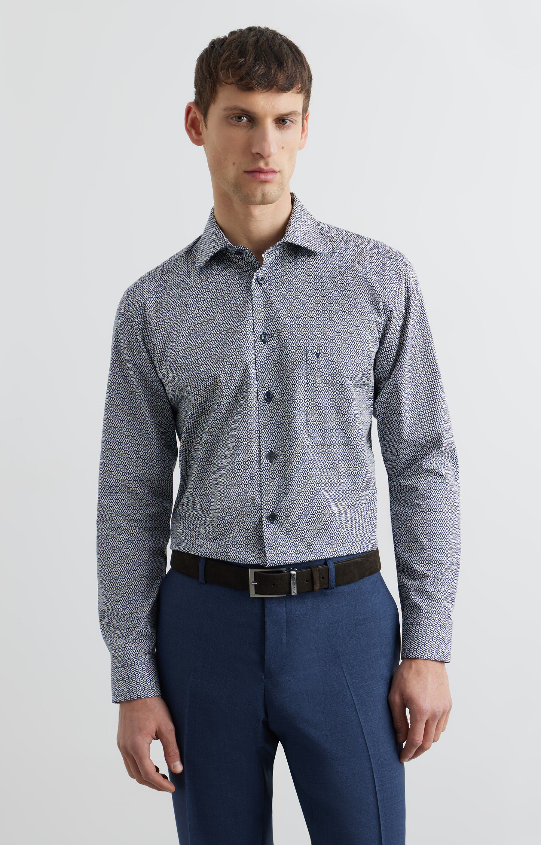 Koszula slim w print