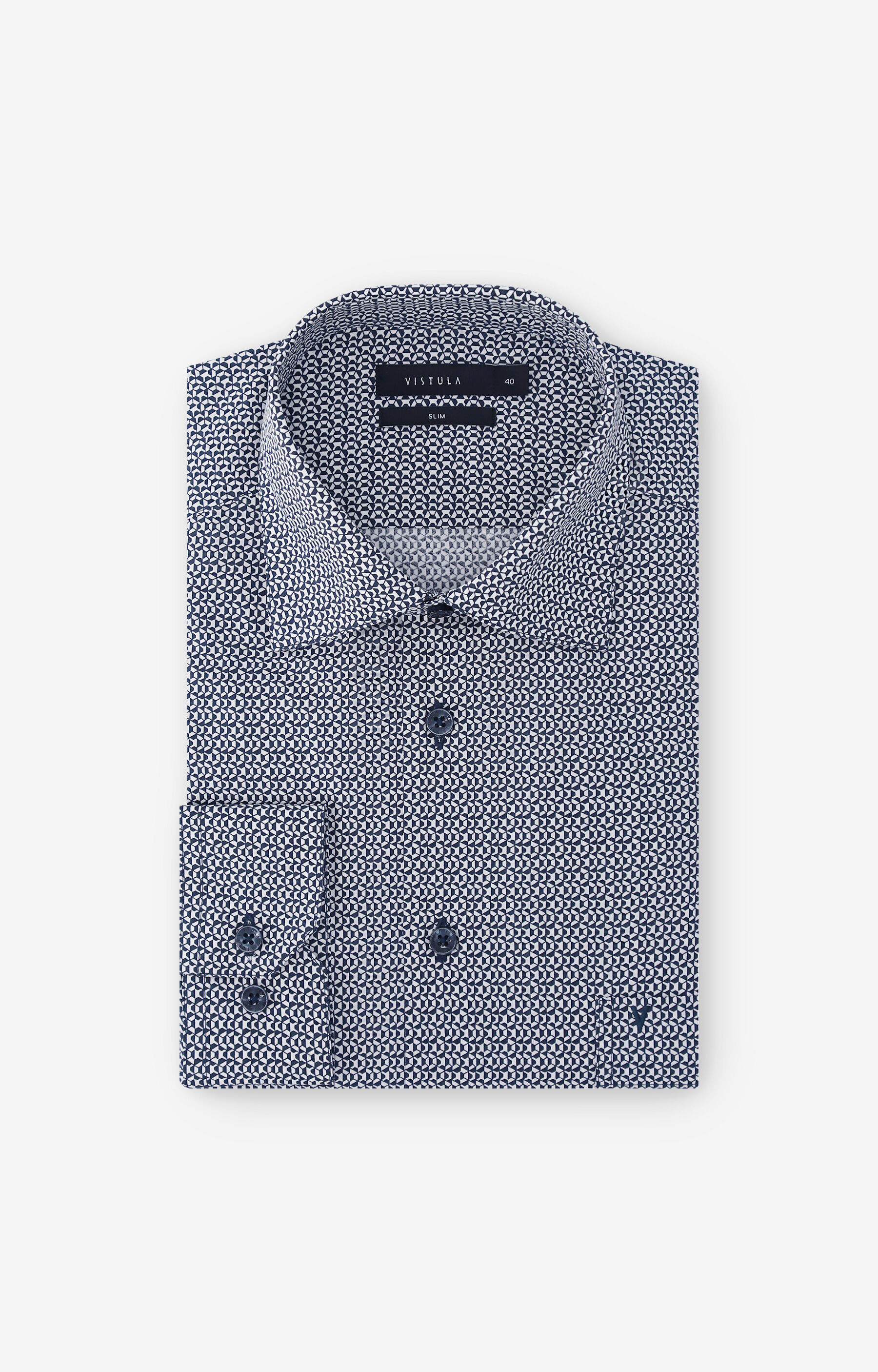 Koszula slim w print - 2