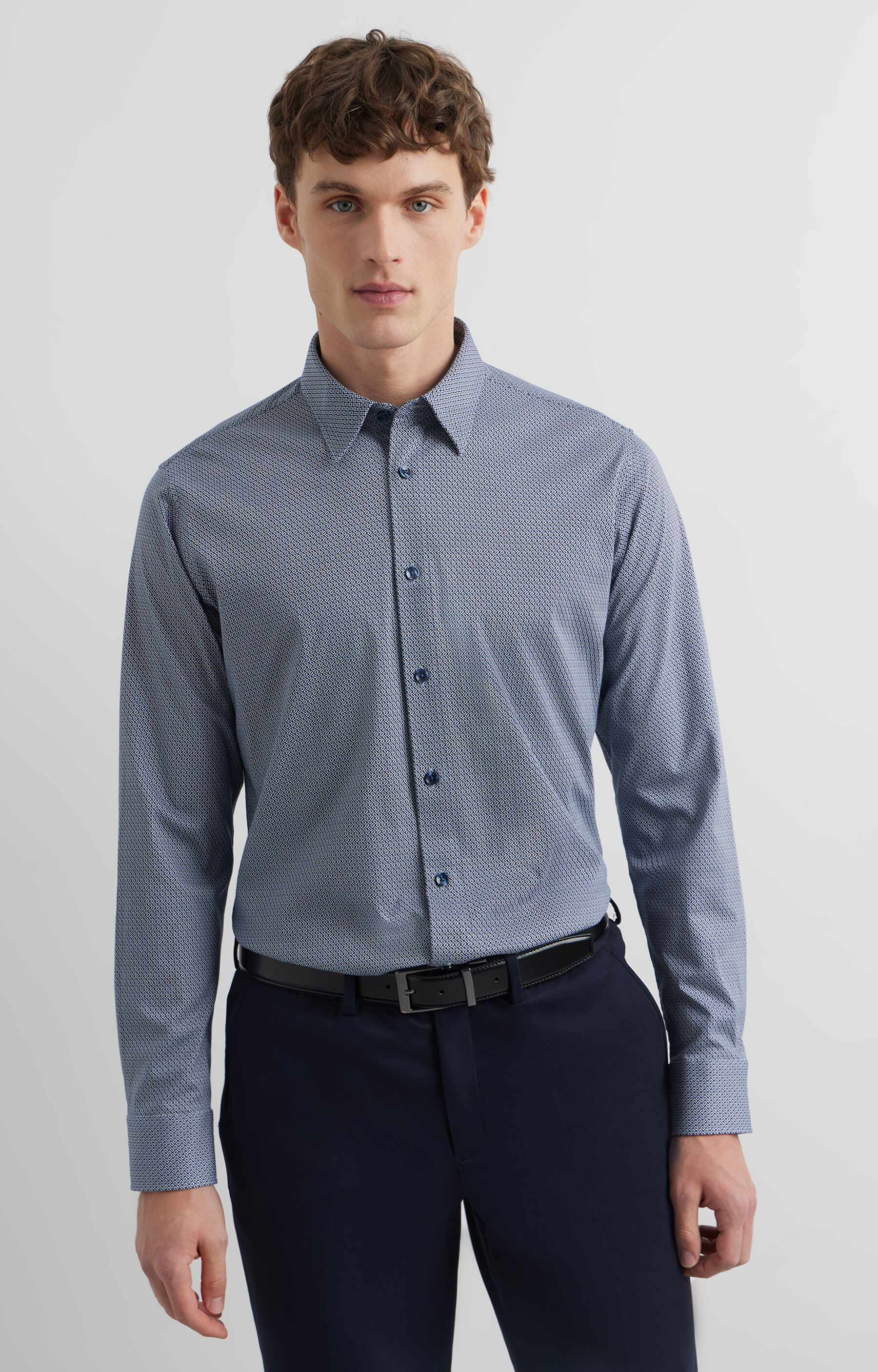 Koszula slim w print